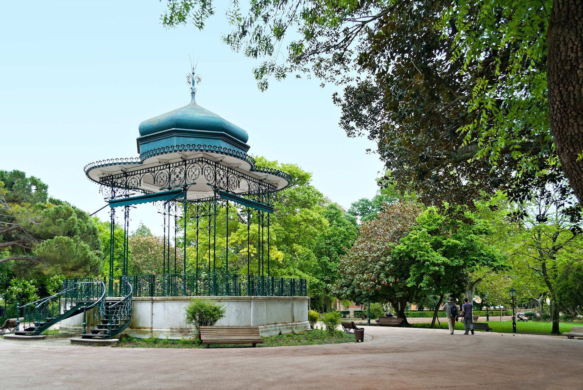 Portuguese pavilion at Jardim da Estrela in Lisbon, Portugal