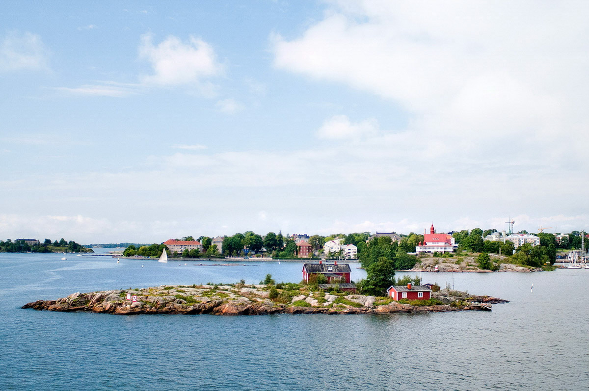 Island on the Baltic sea near Helsinki, Finland