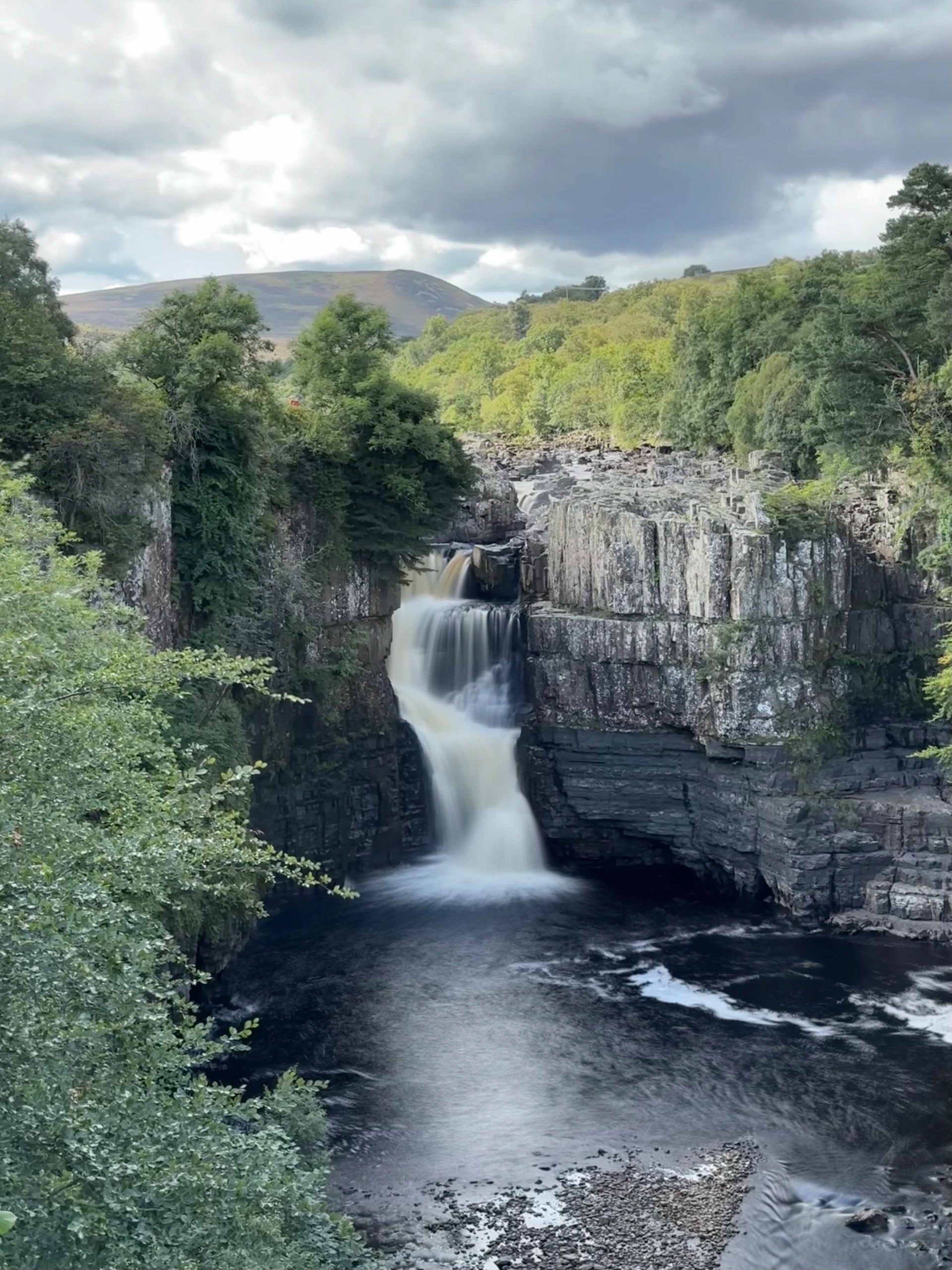 Blick auf den High Force Wasserfall (River Tees)
