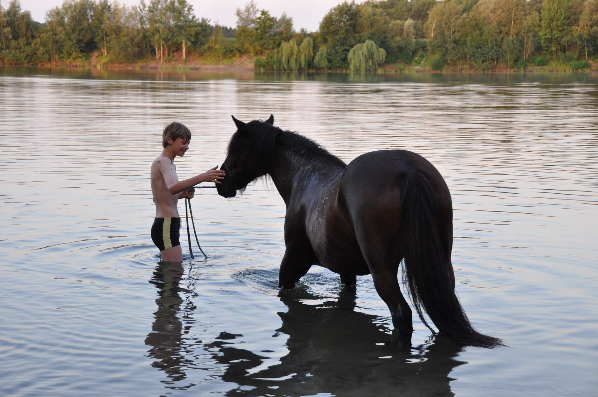 Grace geht baden