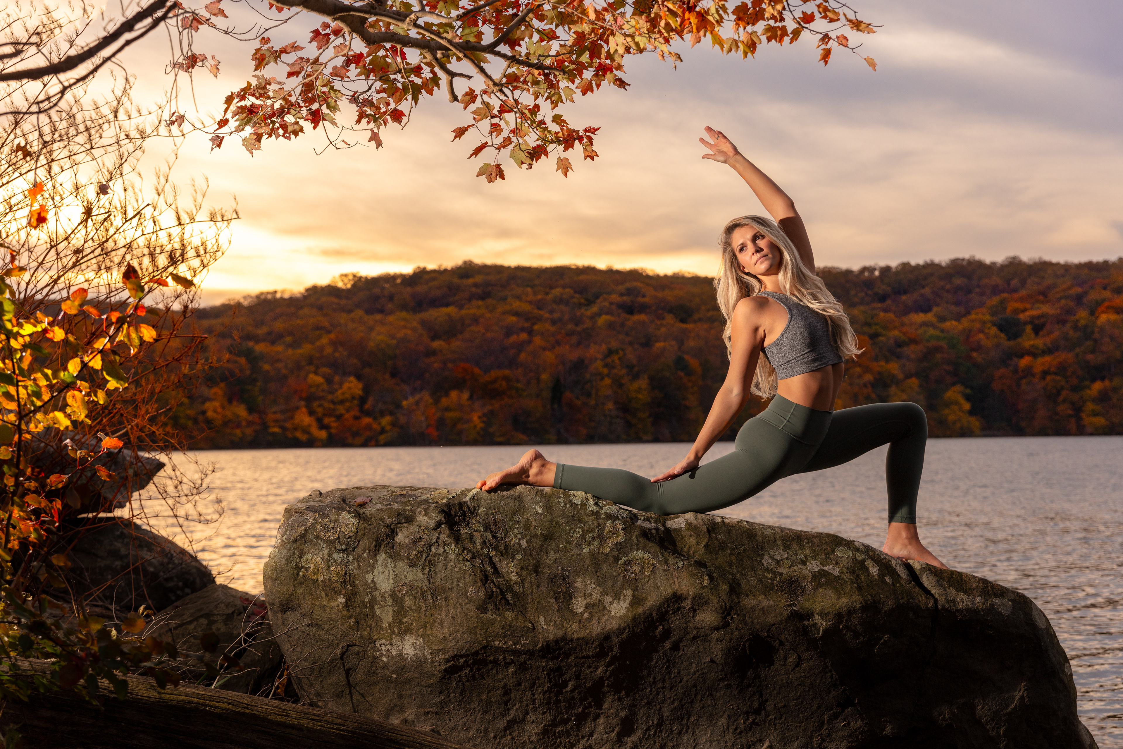 Yoga Photos With Taylor Kaulius, Corepower Federal Hill Studio Manager, At Loch Raven Reservoir, Baltimore County, Maryland