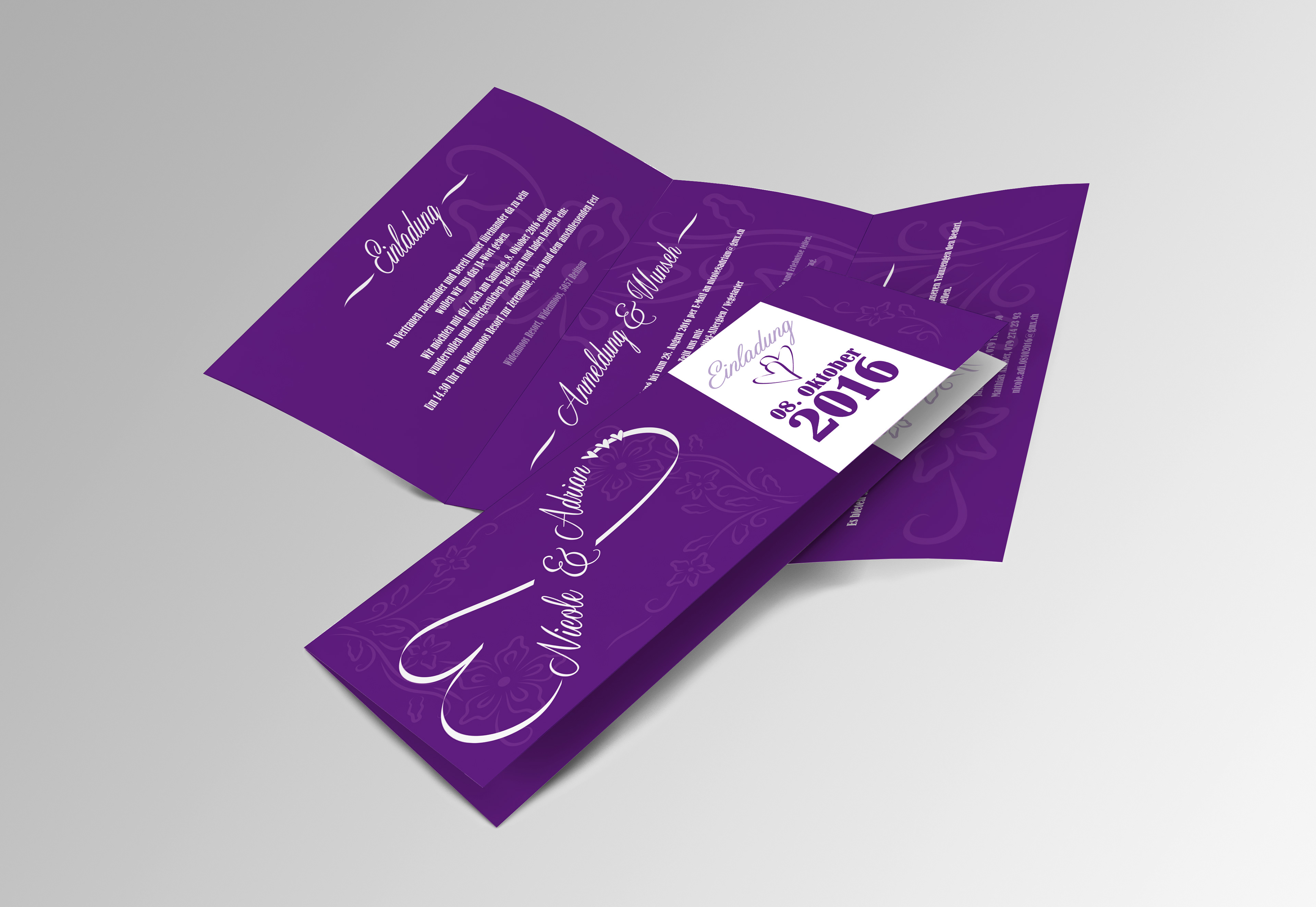 Hochzeitseinladung | Privates Projekt