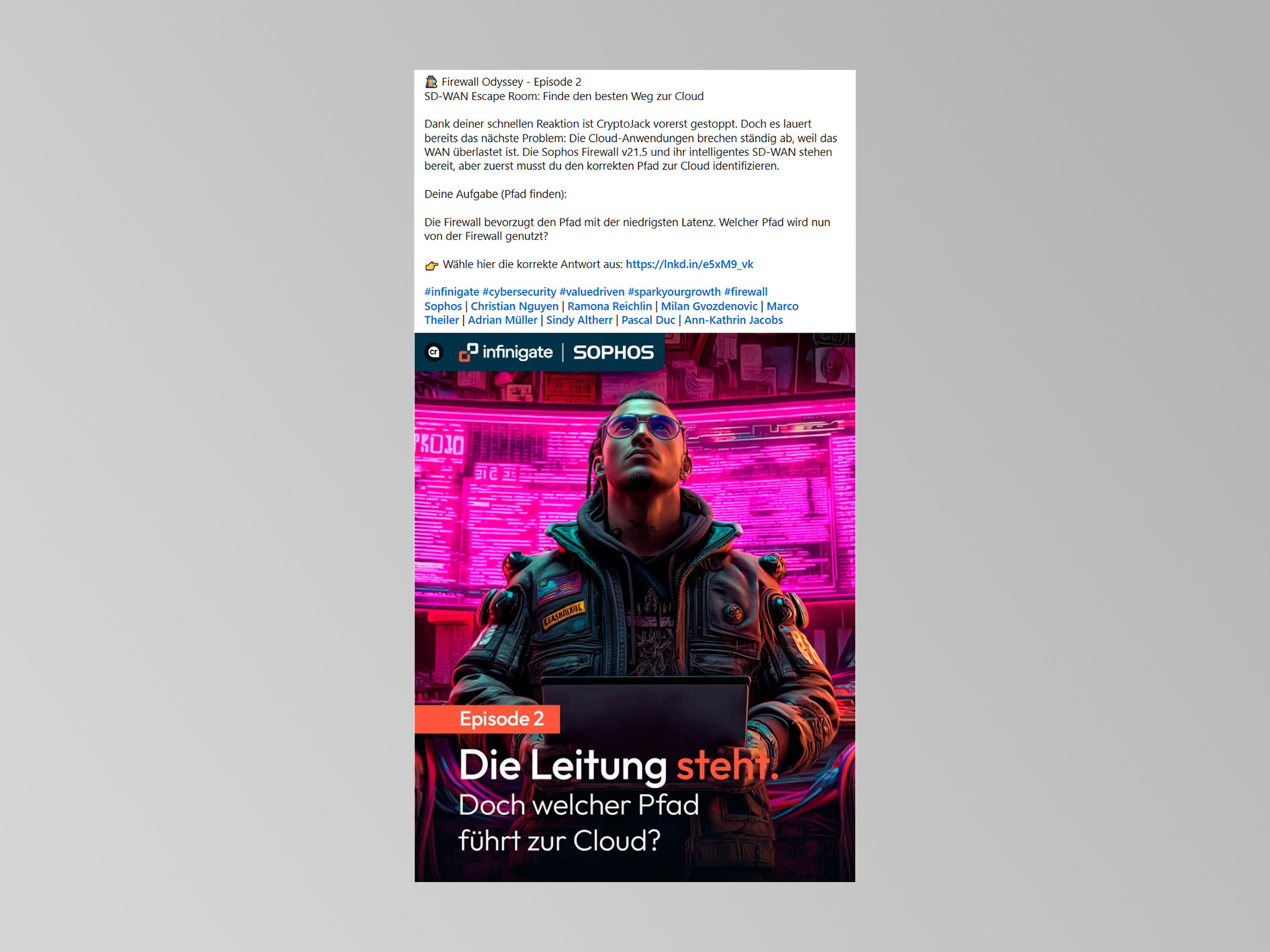 LinkedIn Post | Infinigate (Schweiz) AG