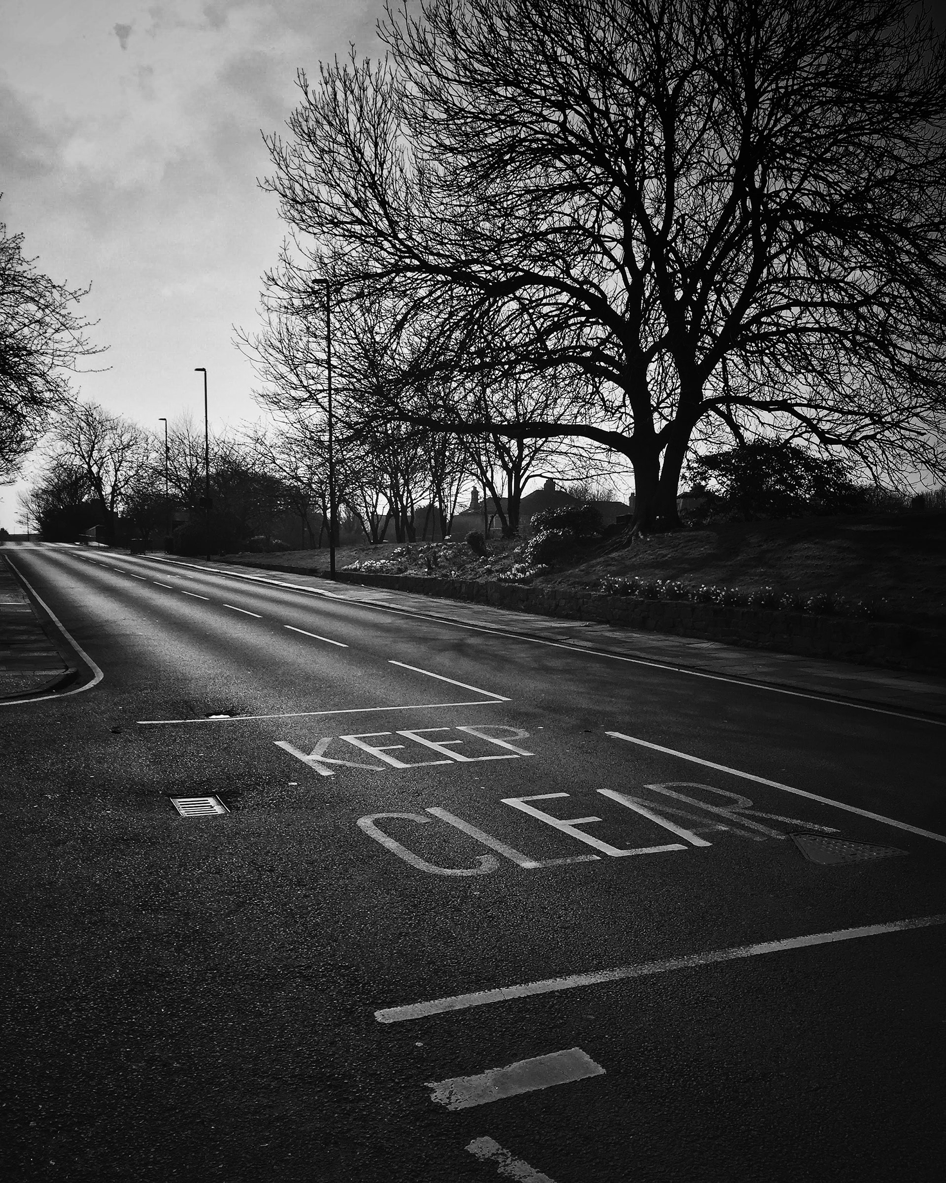 'Keep Clear' Marine Avenue, Monkseaton, March 2020