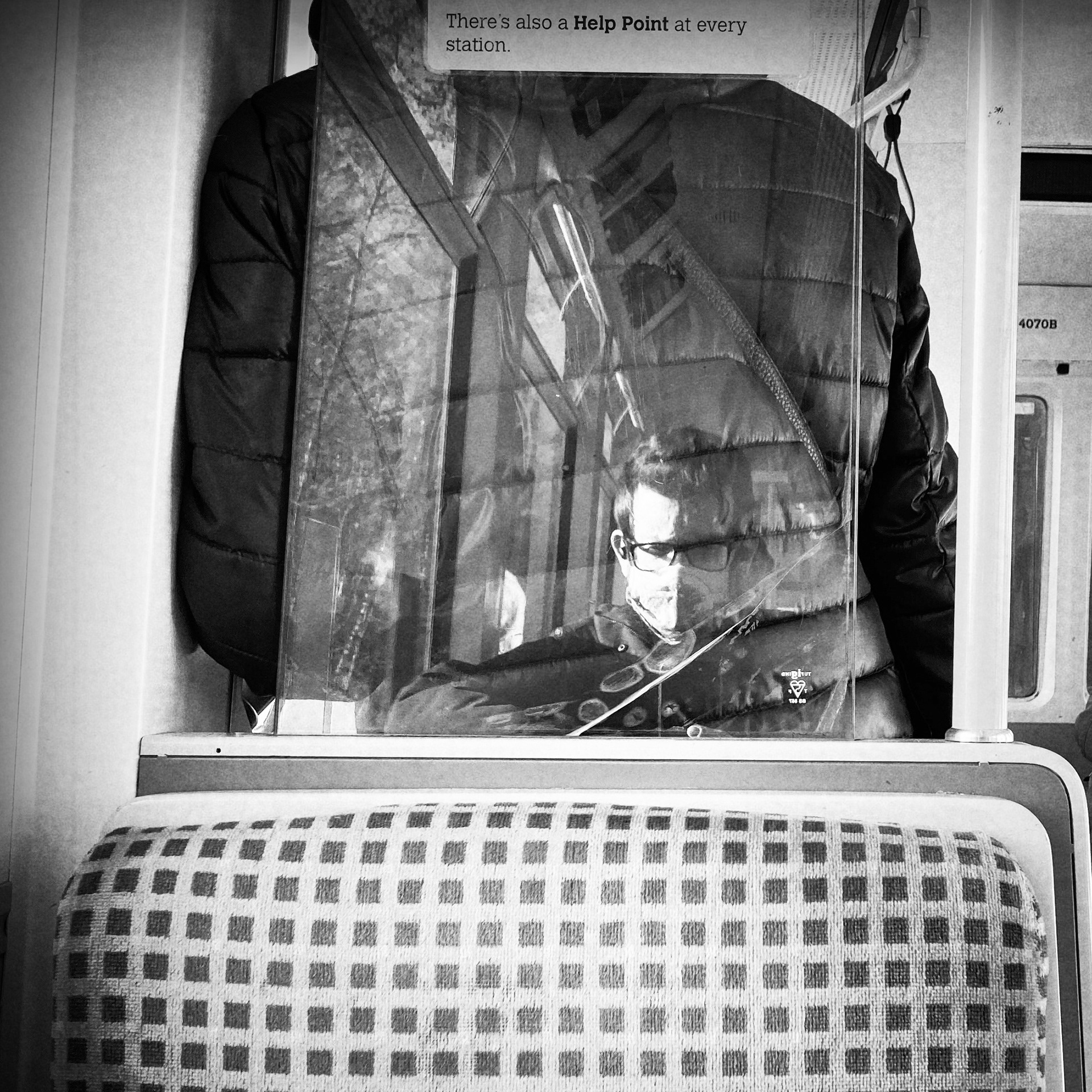 Self-portrait, Tyne & Wear Metro 2022