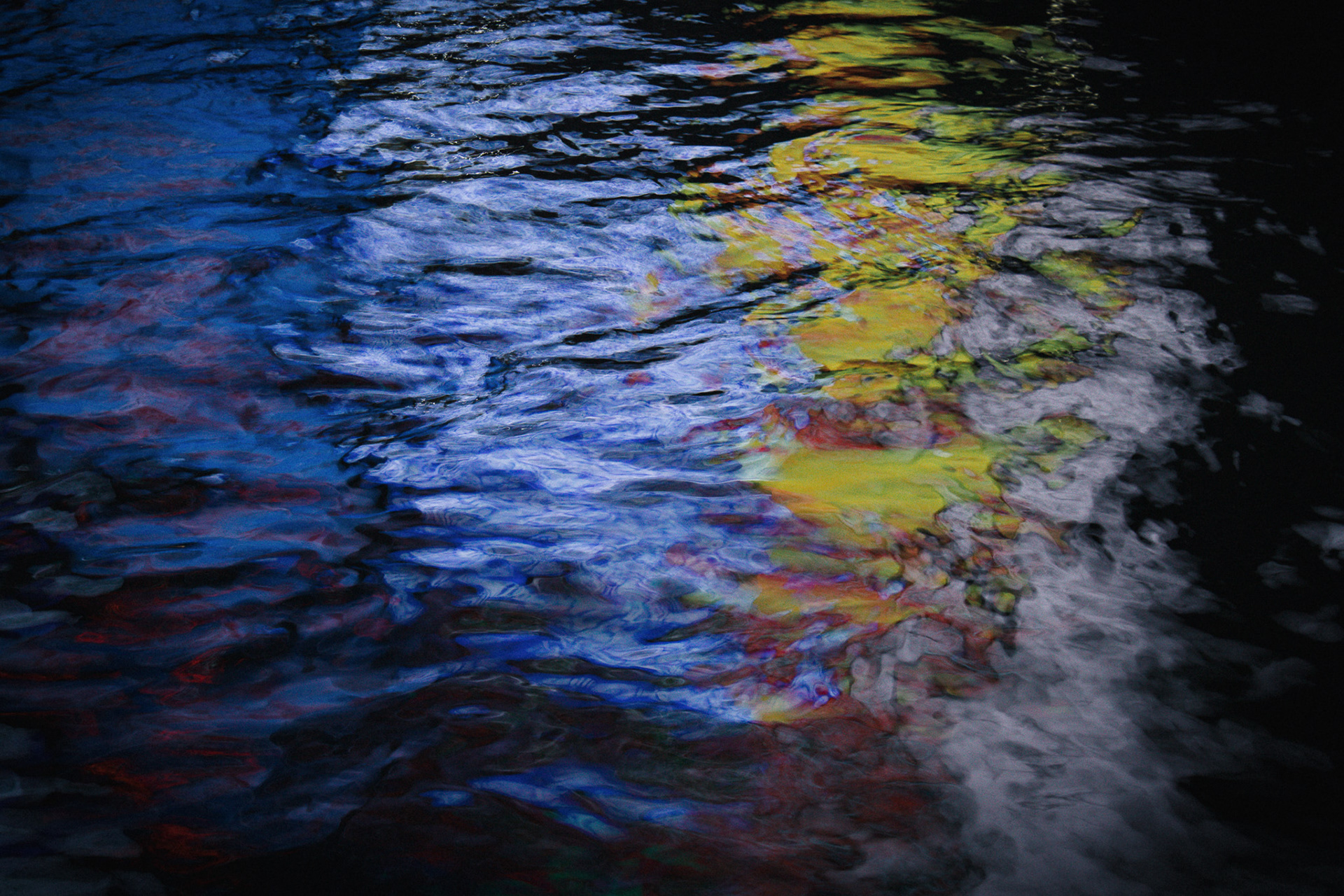 Blue, White, Yellow.