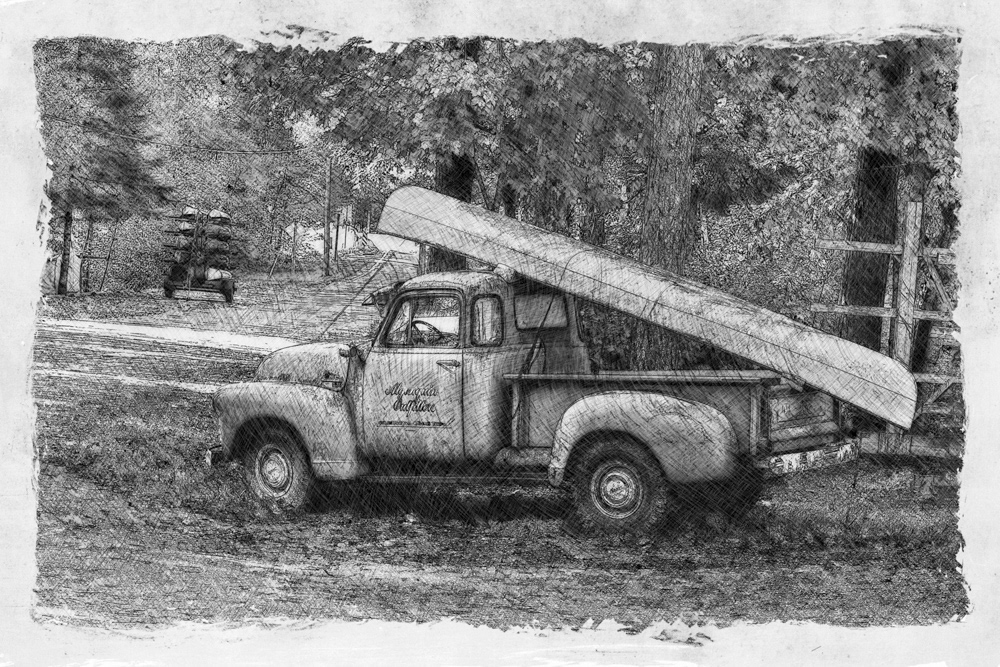 Vintage Algonquin Outfitters Truck © Irwin Seidman