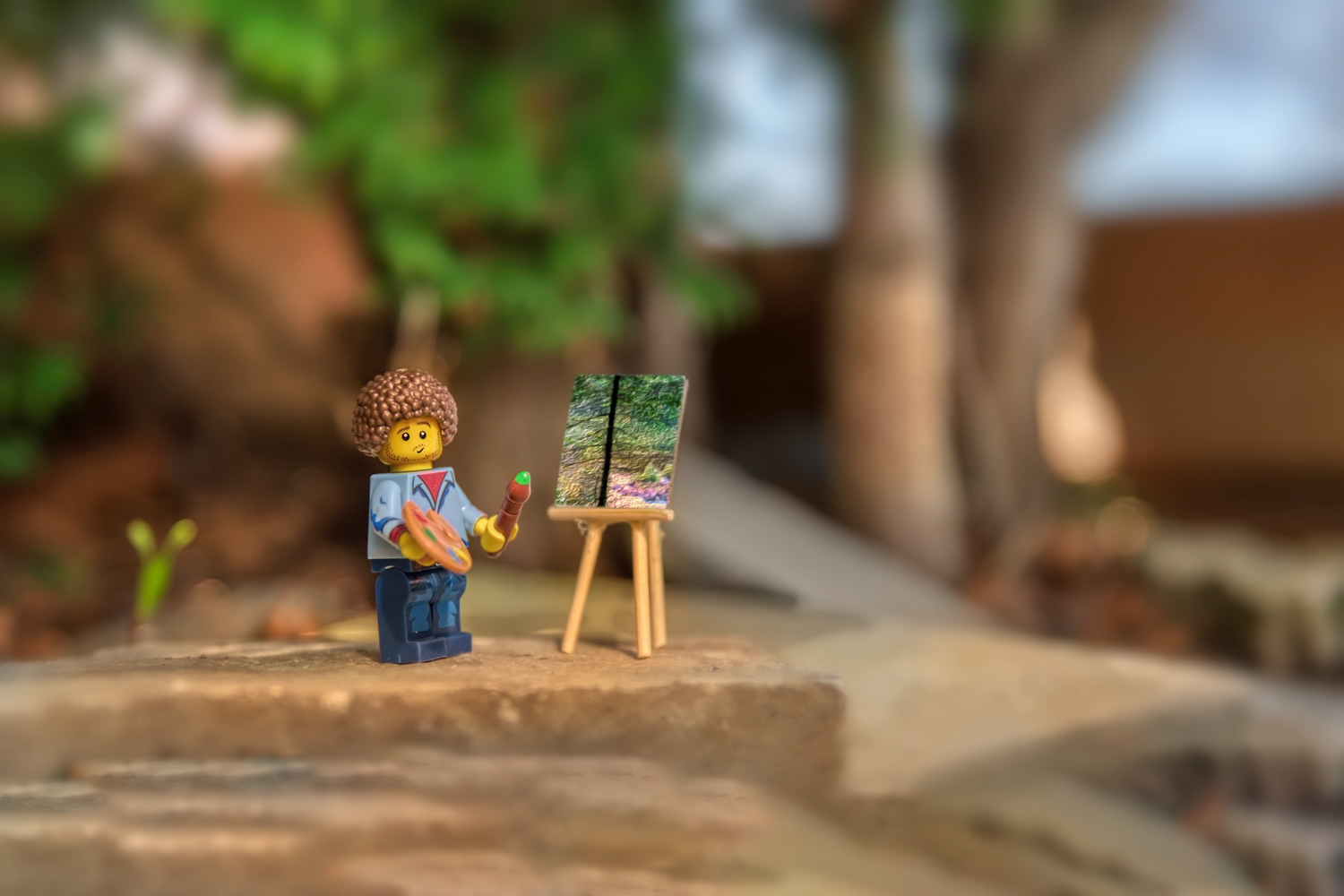 Algonquin Dreaming (Plein air painting with Lego Bob) © Irwin Seidman