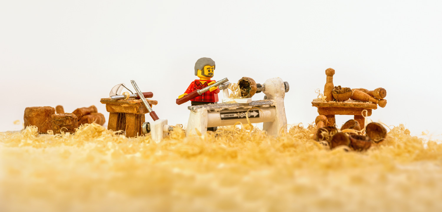 At The Wood Lathe © Irwin Seidman