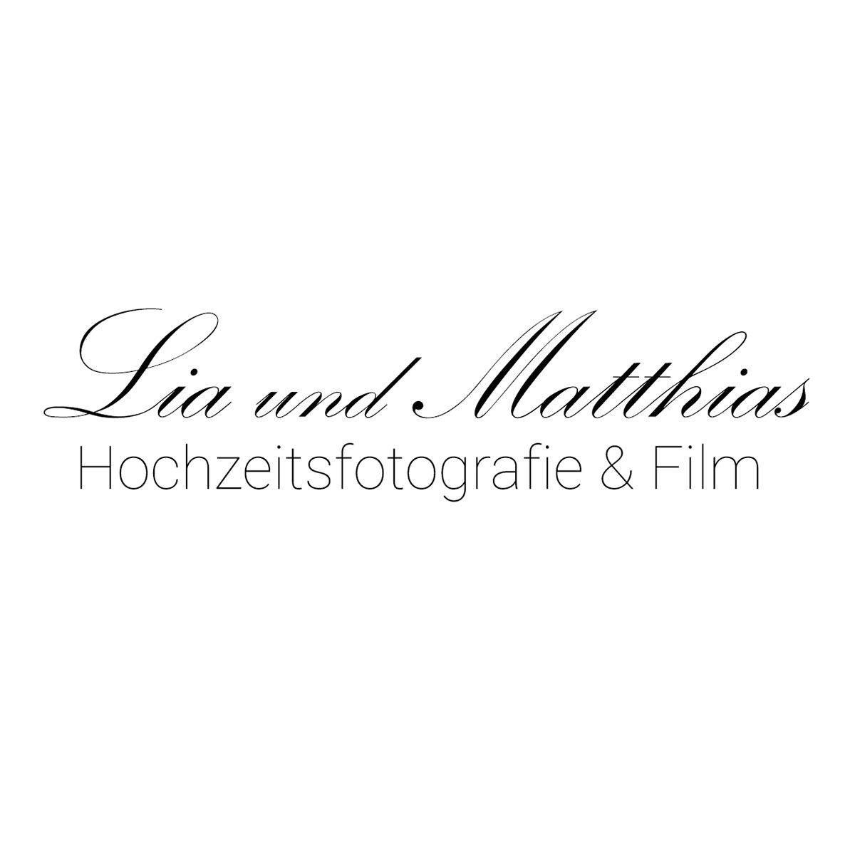 Lia und Matthias Logo Hochzeitsfotografie und Film