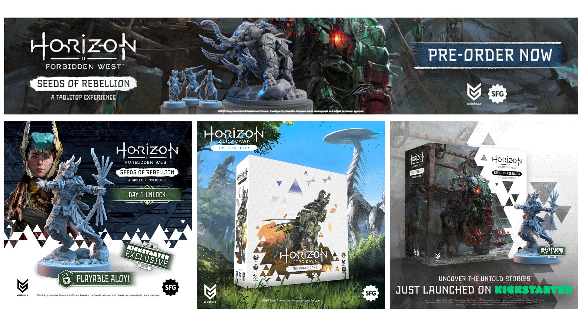 Marketing Collateral for Horizon Zero Dawn/Horizon Forbidden West