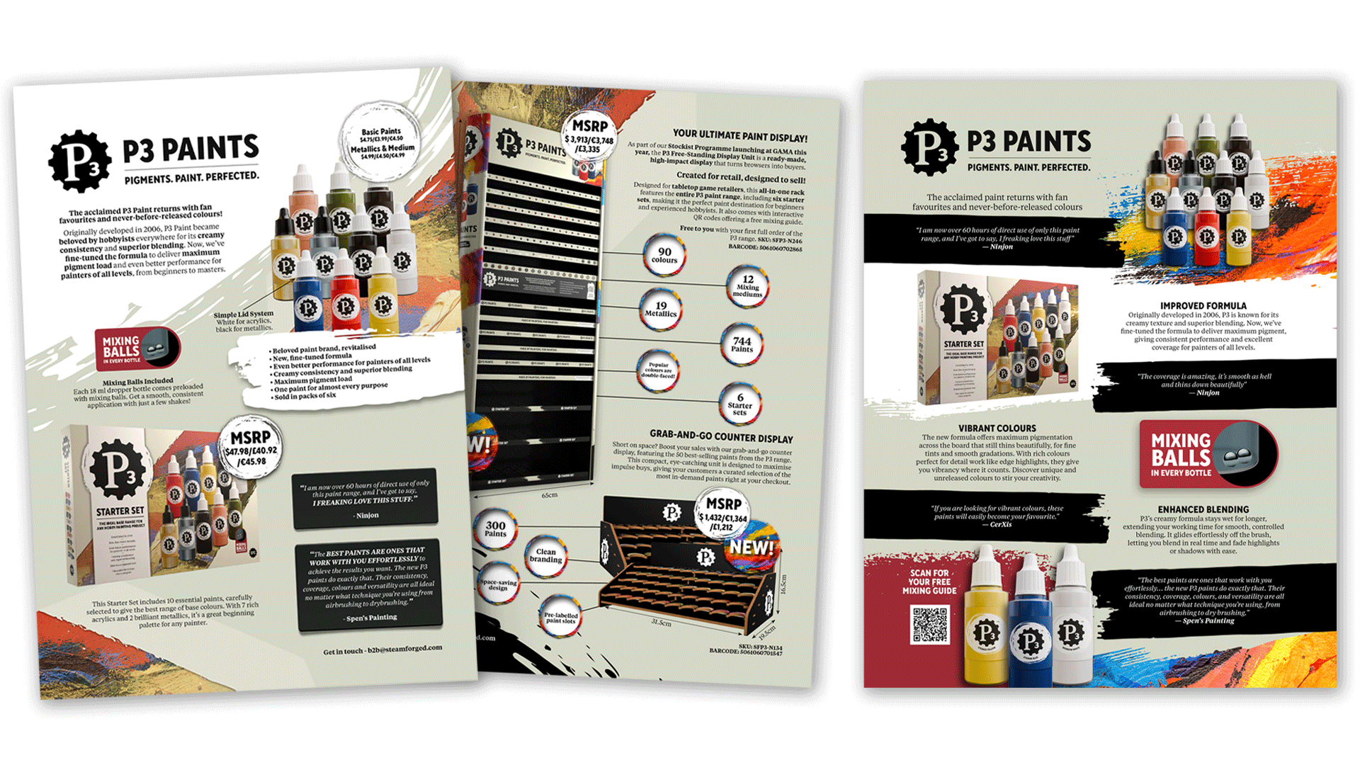 P3 Paints Sell Sheets