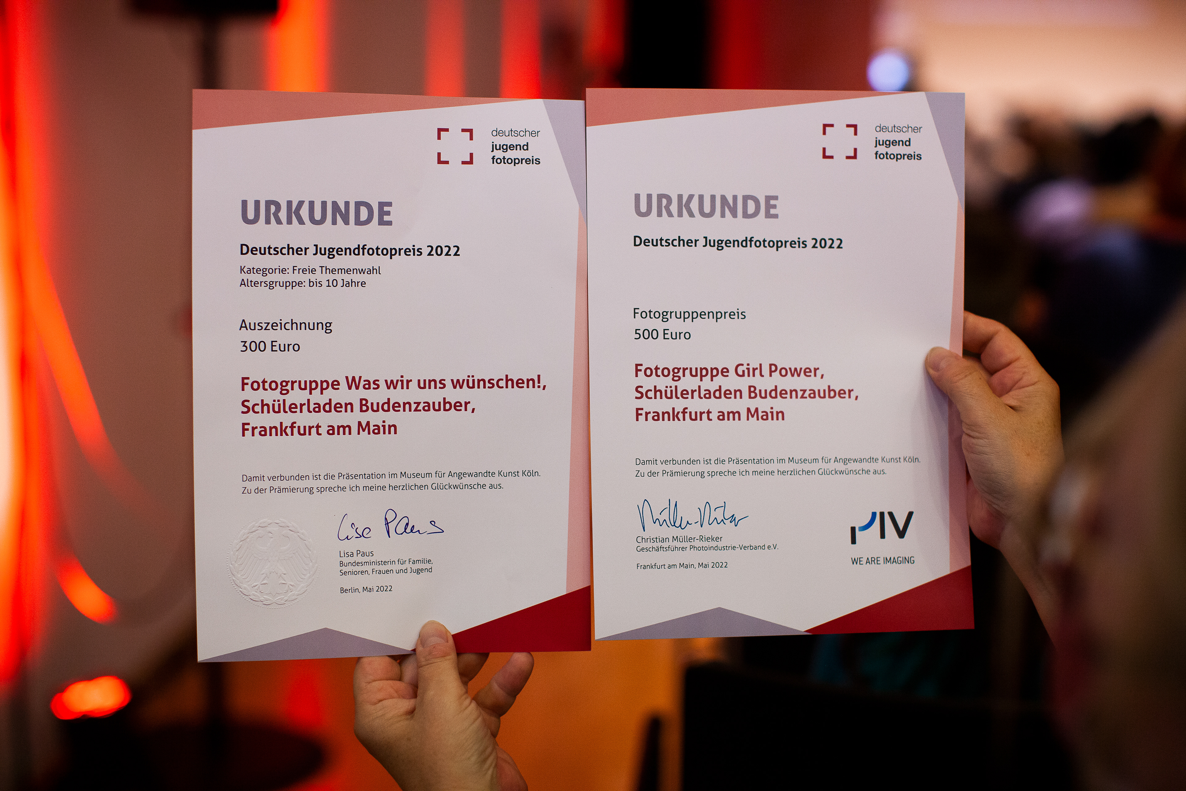 Auszeichnung Fotojugendpreis
