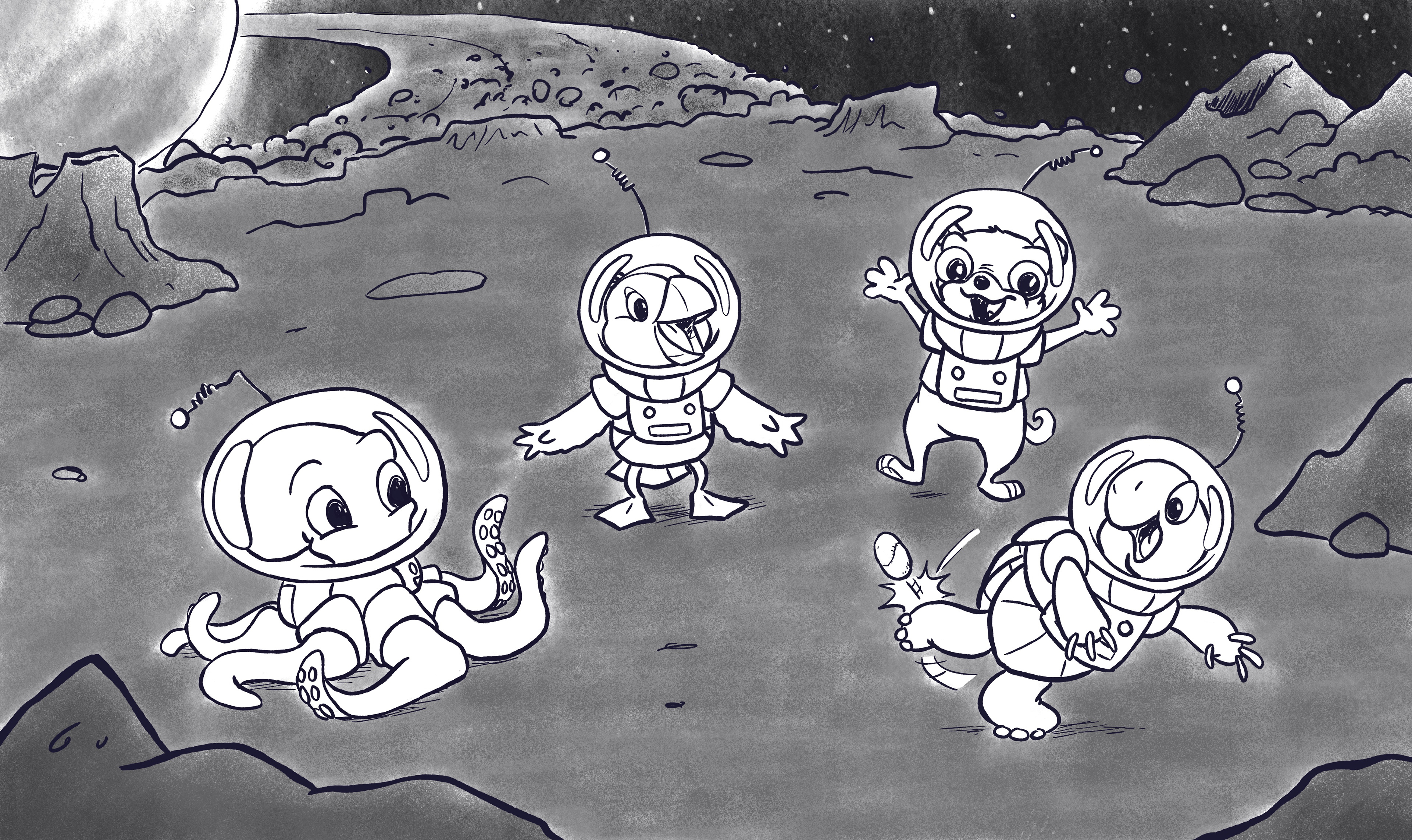 Playing on the Moon