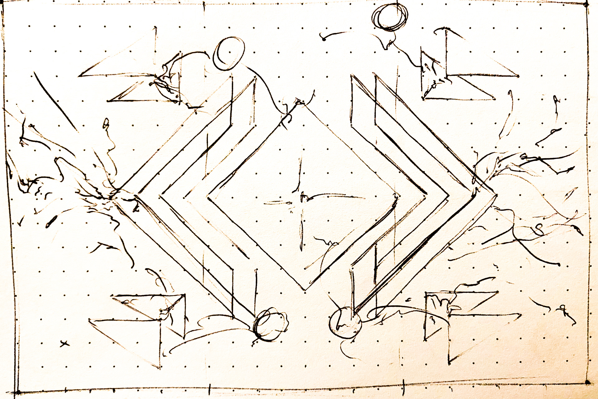 On the site sketch