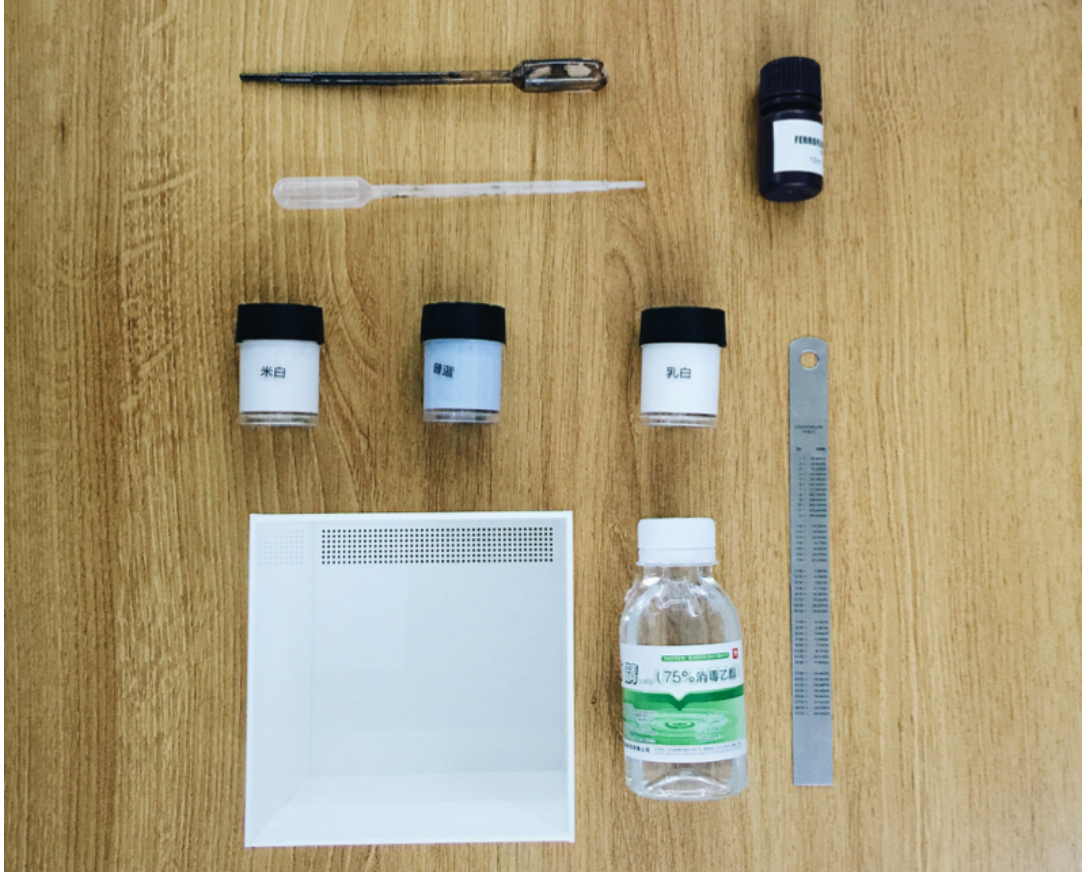 Experiment: Adding glowing pigments into the alcohol resolution