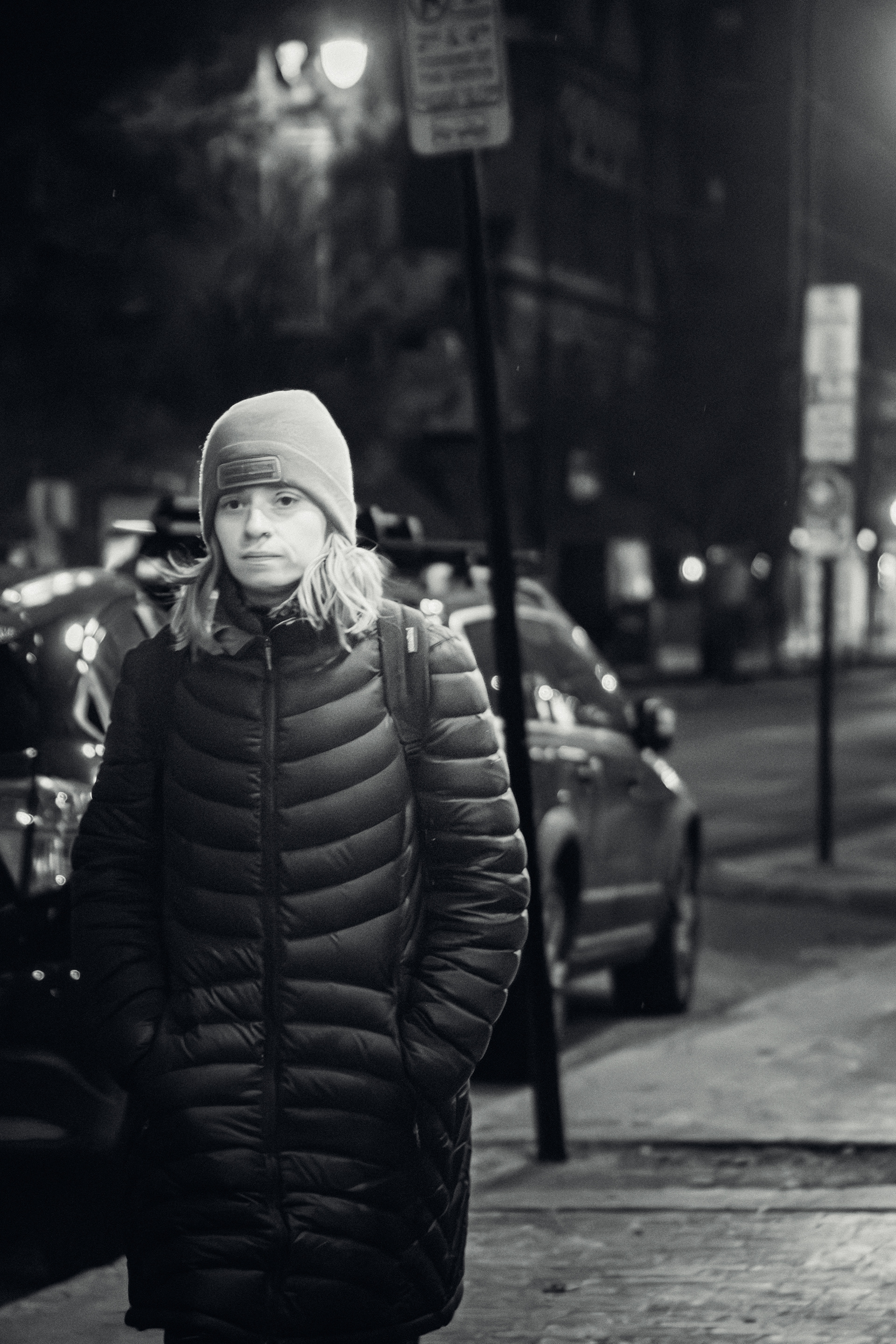 Woman Walking on Congress