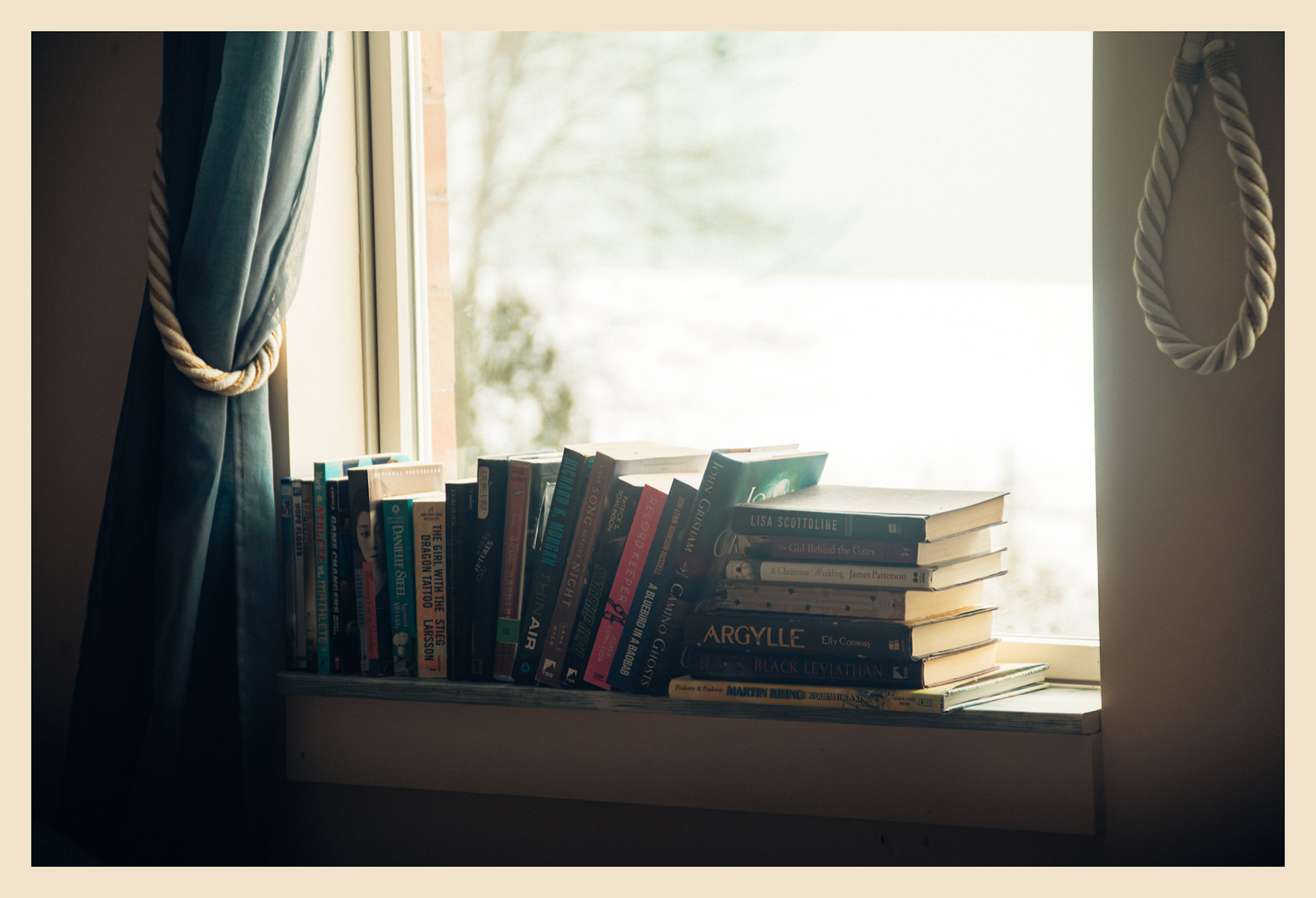 Books on the sill