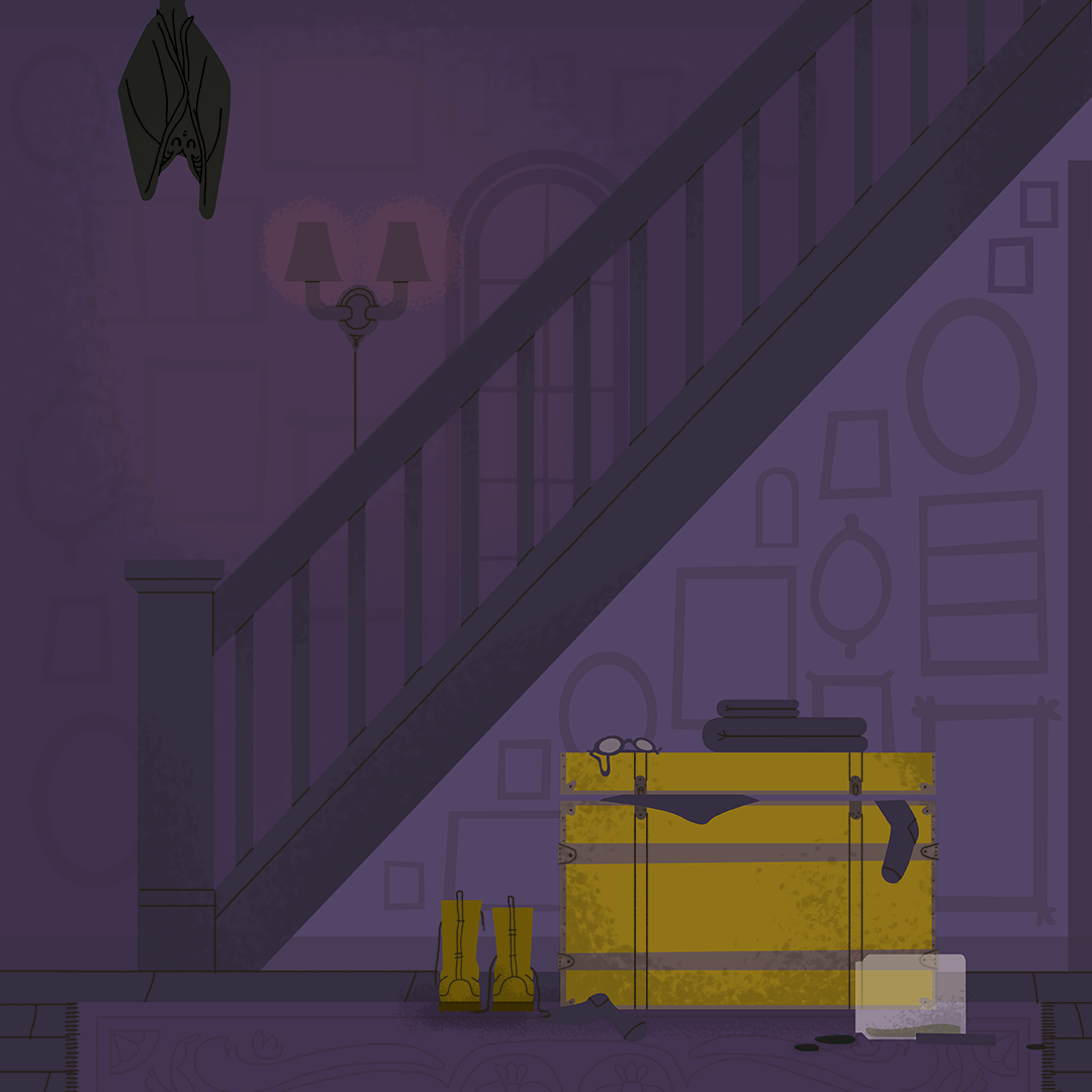 Day 11: Bat Yeesh, this place is certainly dingy. Larry’s belongings are right at home in all this grime.