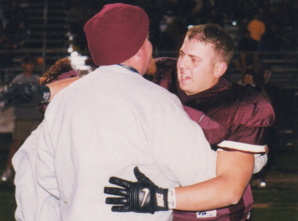 My dad and I on Unity High Senior Night