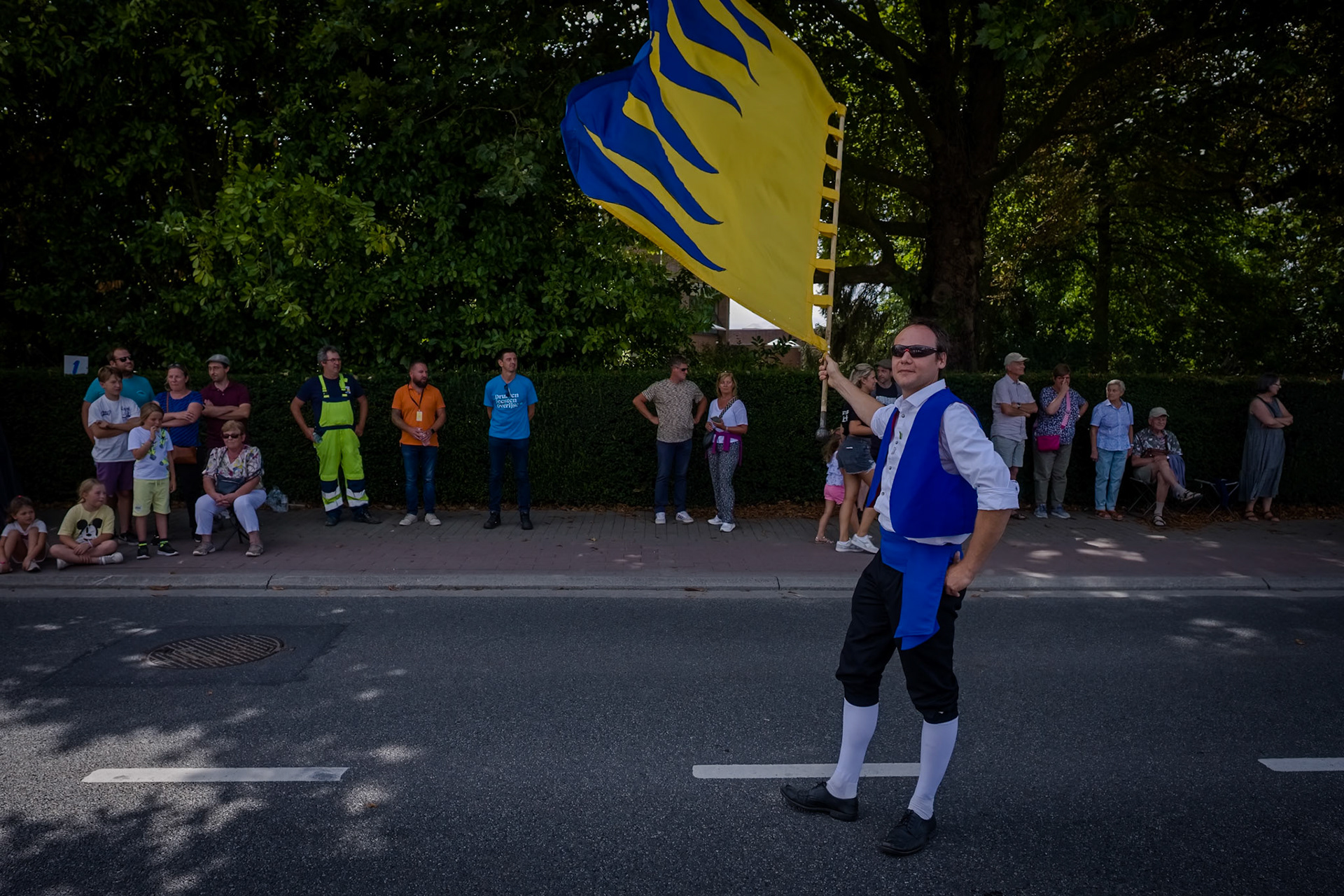 De jaarlijkse optocht ten ere van het Druivenfeest.
