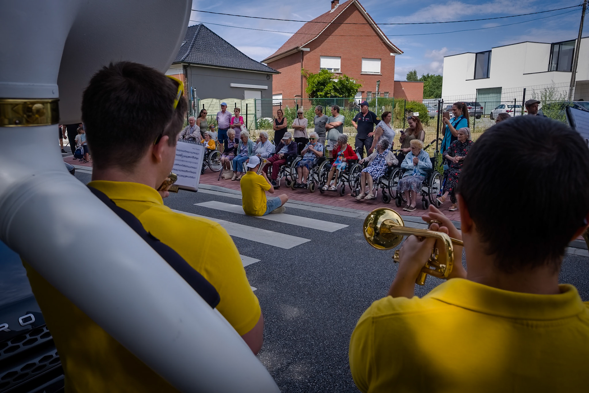 De jaarlijkse optocht ten ere van het Druivenfeest.