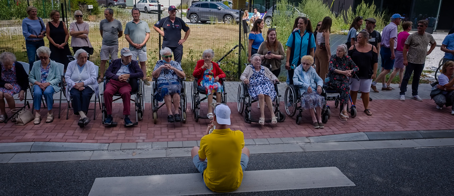 De jaarlijkse optocht ten ere van het Druivenfeest.
