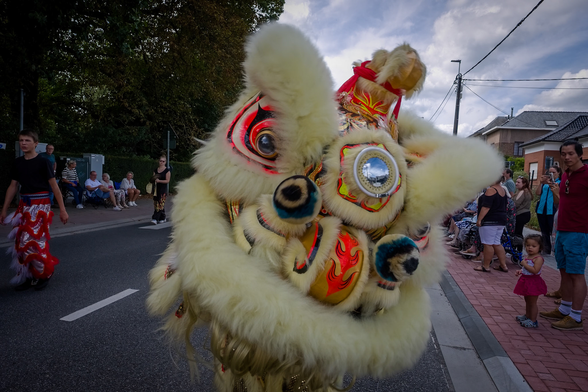 De jaarlijkse optocht ten ere van het Druivenfeest.