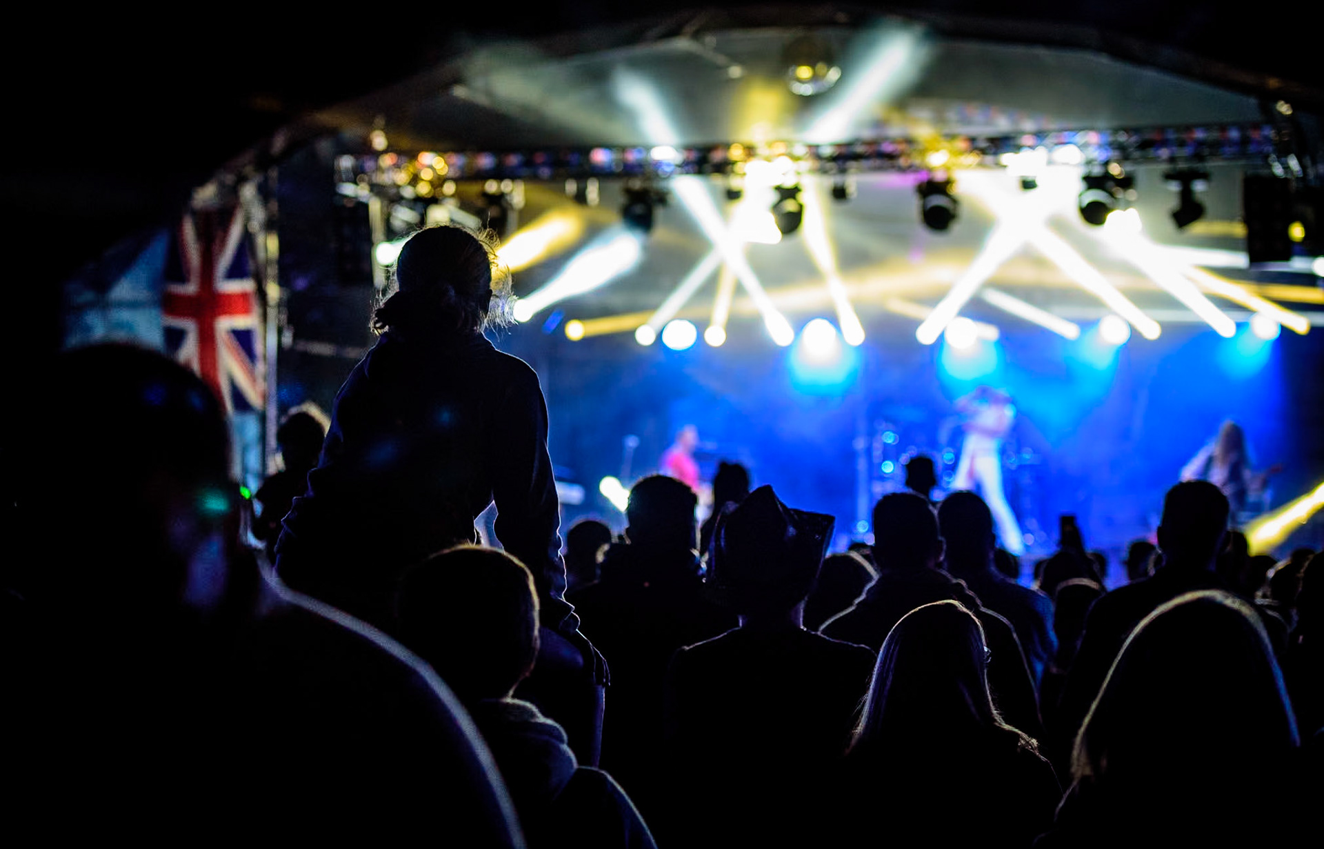 In the crowd at Brize fest 2018.                                  ..