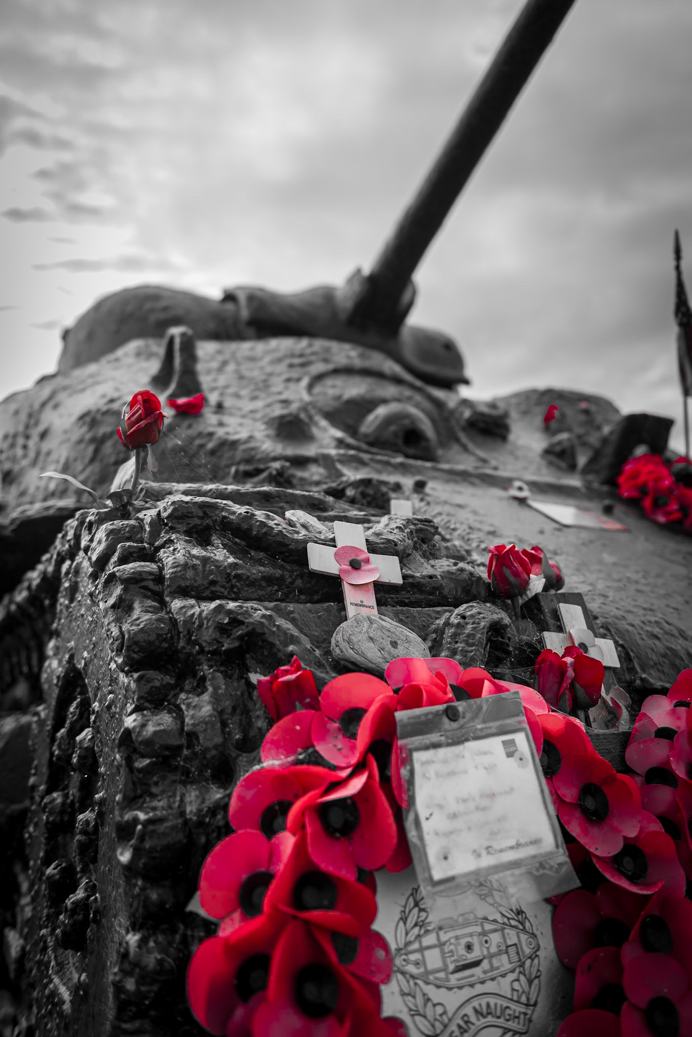 Sherman Tank, recovered from the sea at Slapton Sands by Ken Small in 1984