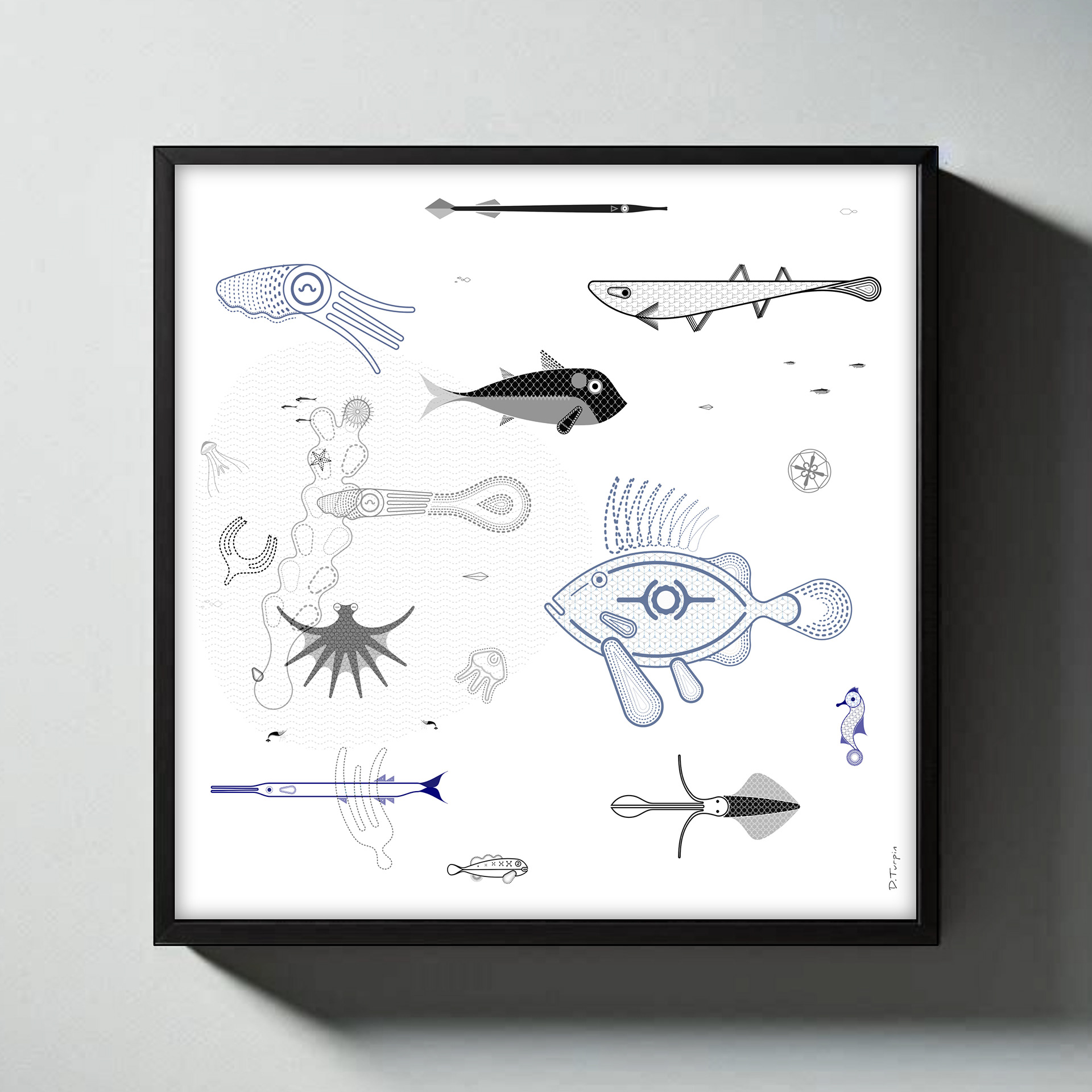 Sea life illustration