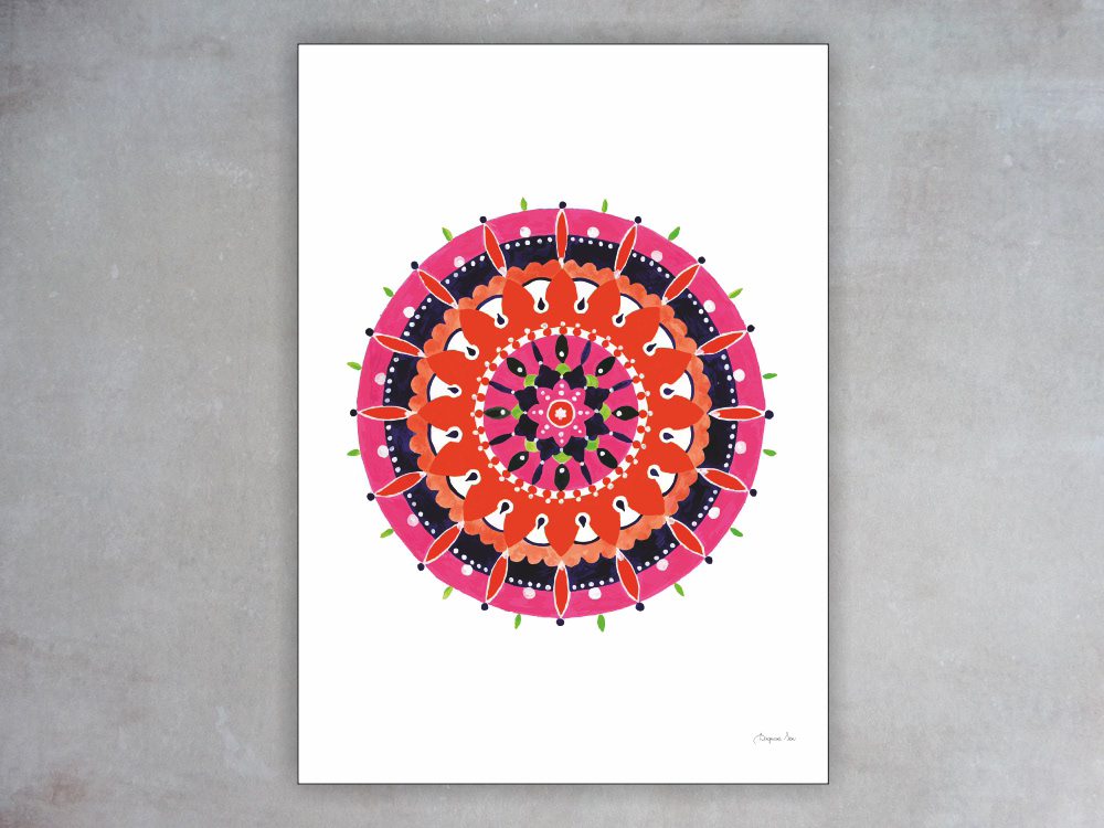 MANDALA - OPTYMIZM - plakat