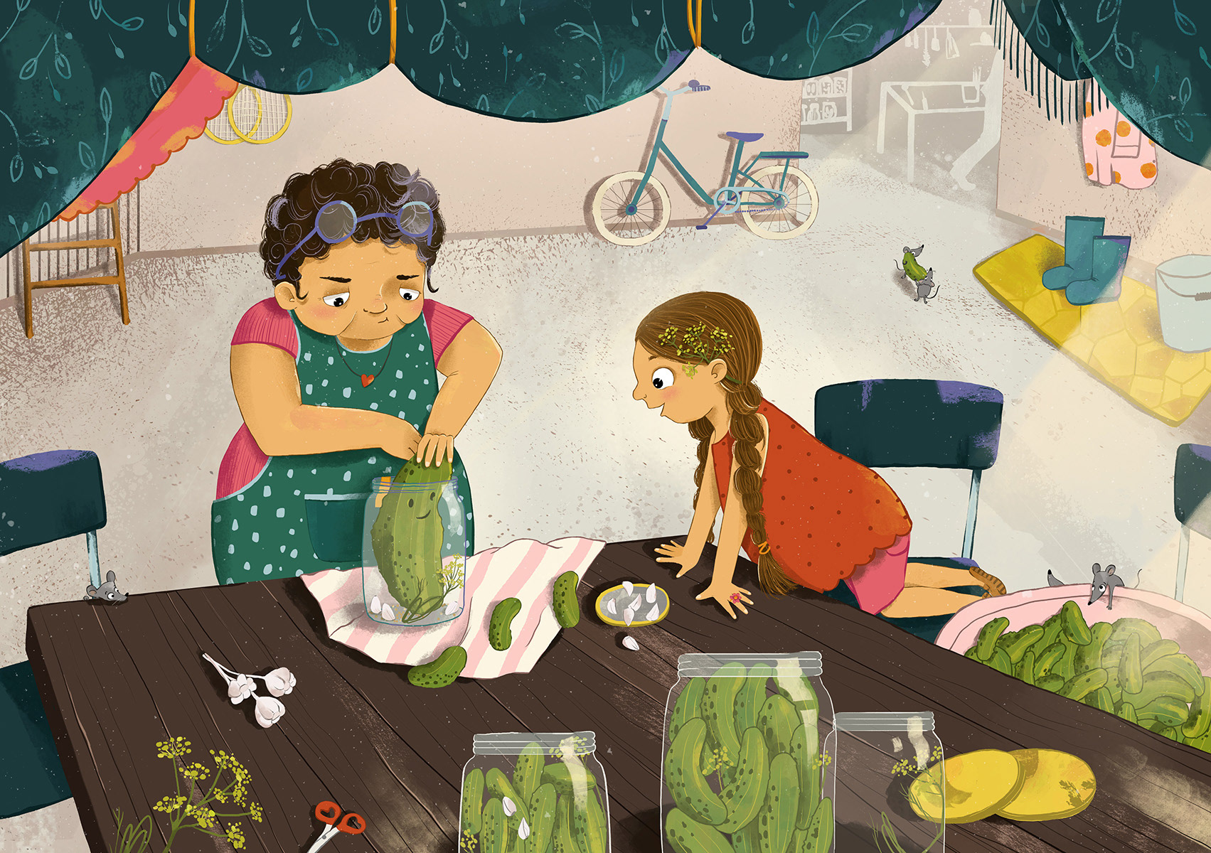 Pickles, pebbles and frog songs /book concept