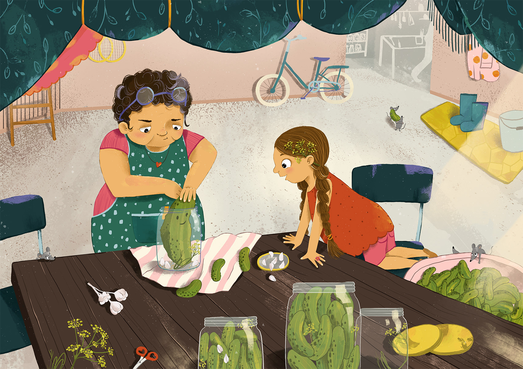 Pickles, pebbles and frog songs /book concept