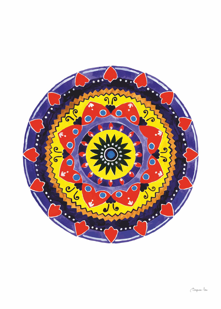 MANDALA - RADOŚĆ - plakat