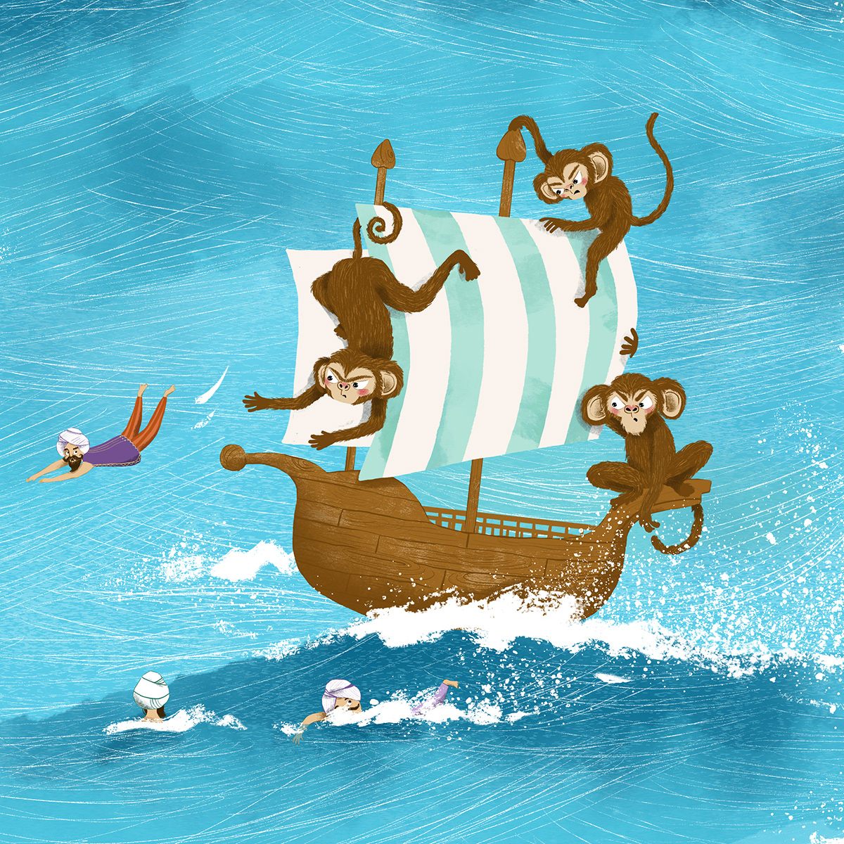 Sea (Sindbad the Sailor) - close up