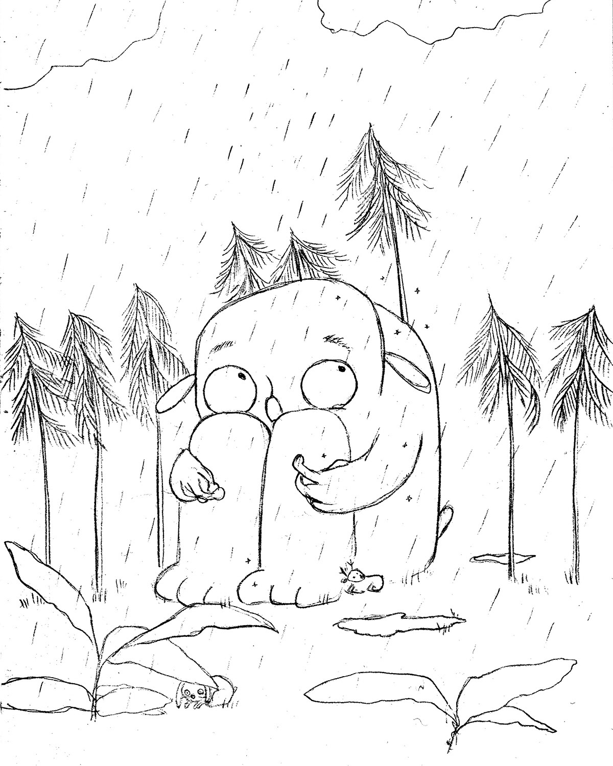 Rain - sketch
