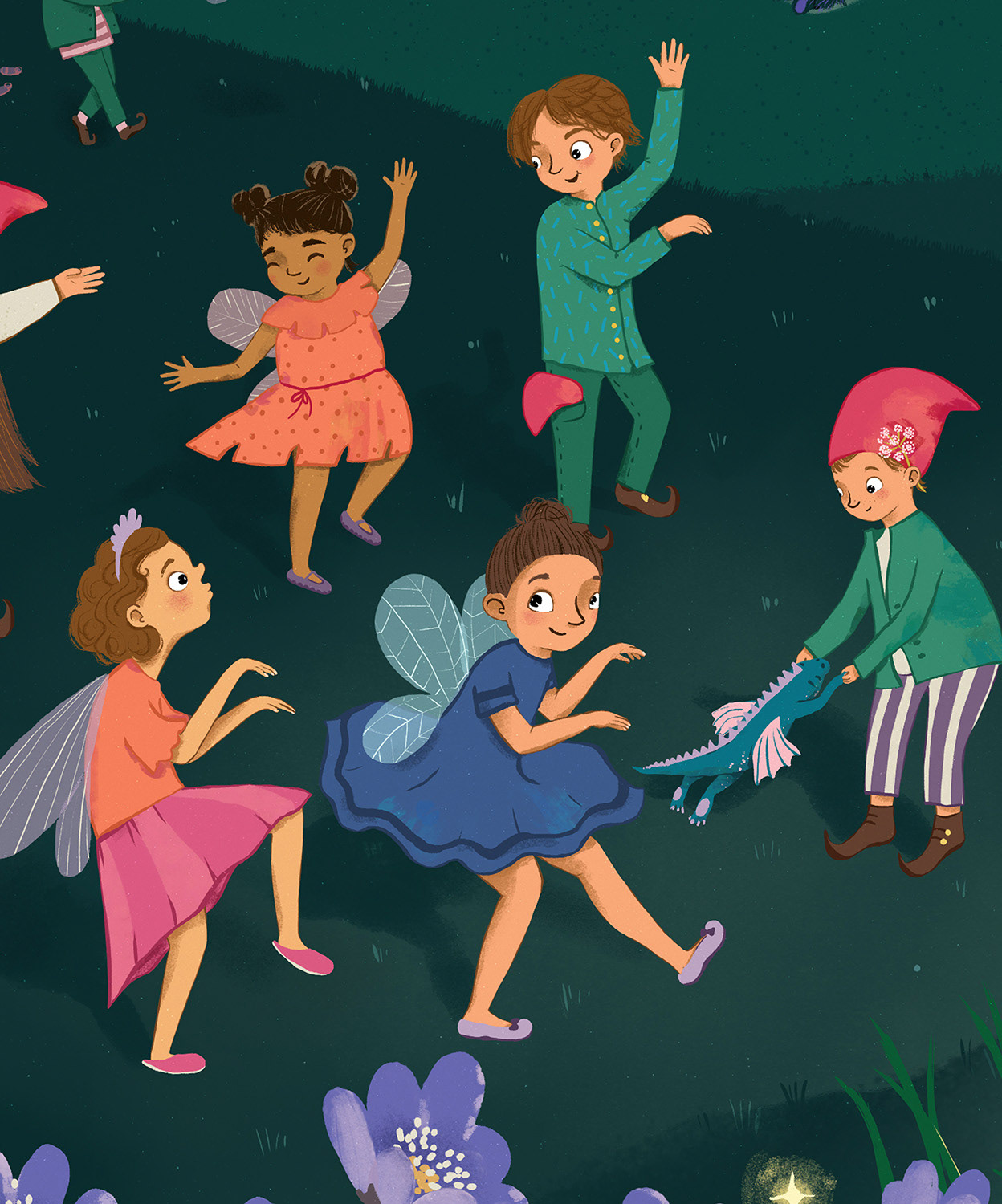 Forest party - close up