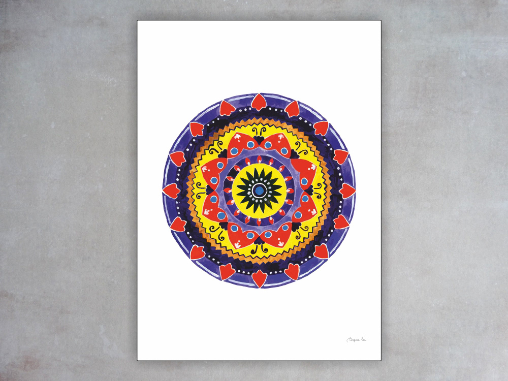 MANDALA - RADOŚĆ - plakat