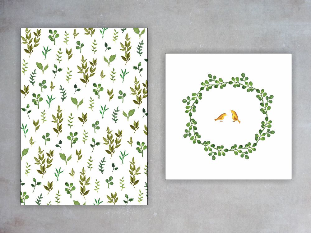 SO GREEN! /SPRING BIRDS -posters