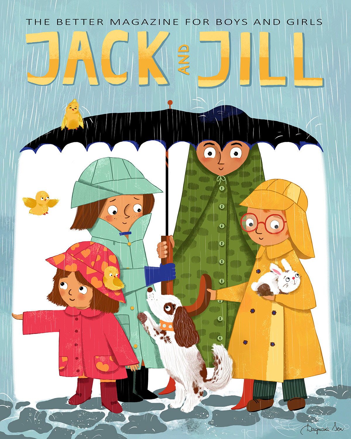 Vintage Cover Book - "Jack and Jill" magazine (April 1957) /my version