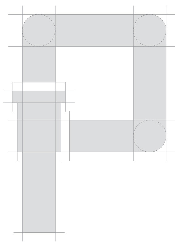 Grid illustration of the Pole Base symbol