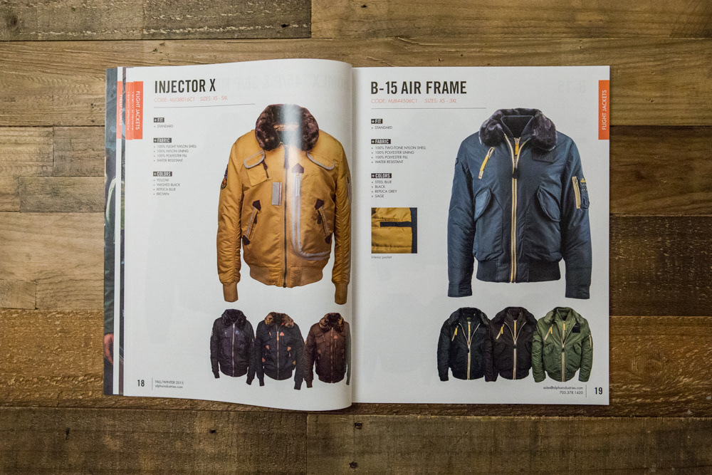 Photo of complete catalog spread