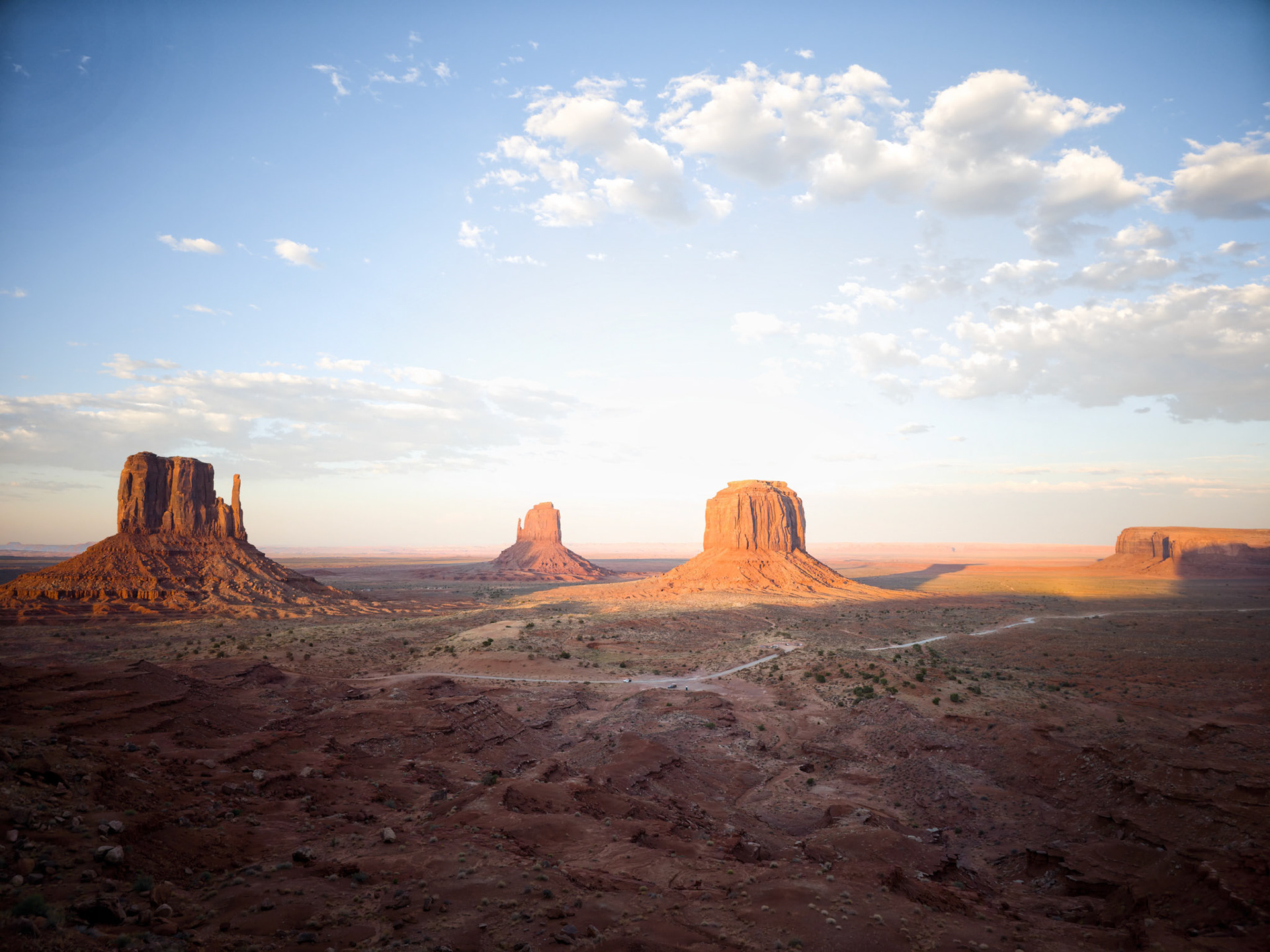 Three Sisters at Sunset