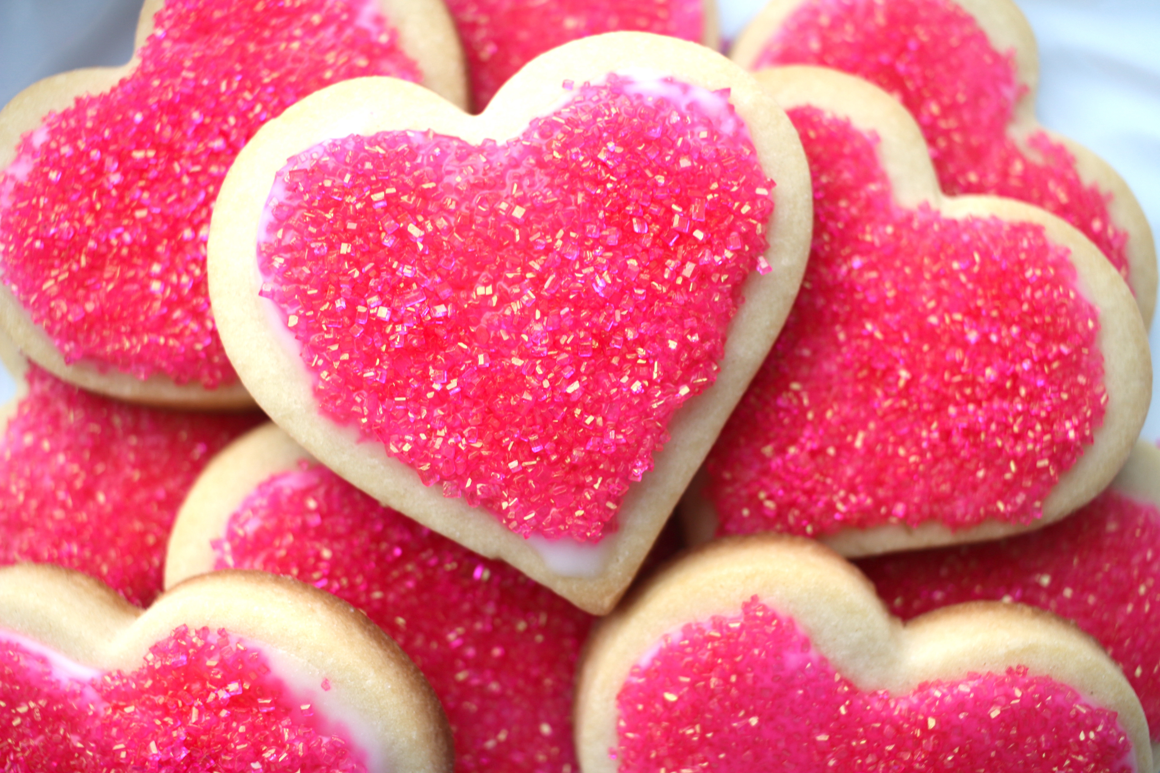 Sparklin' Heart Sugar Cookies