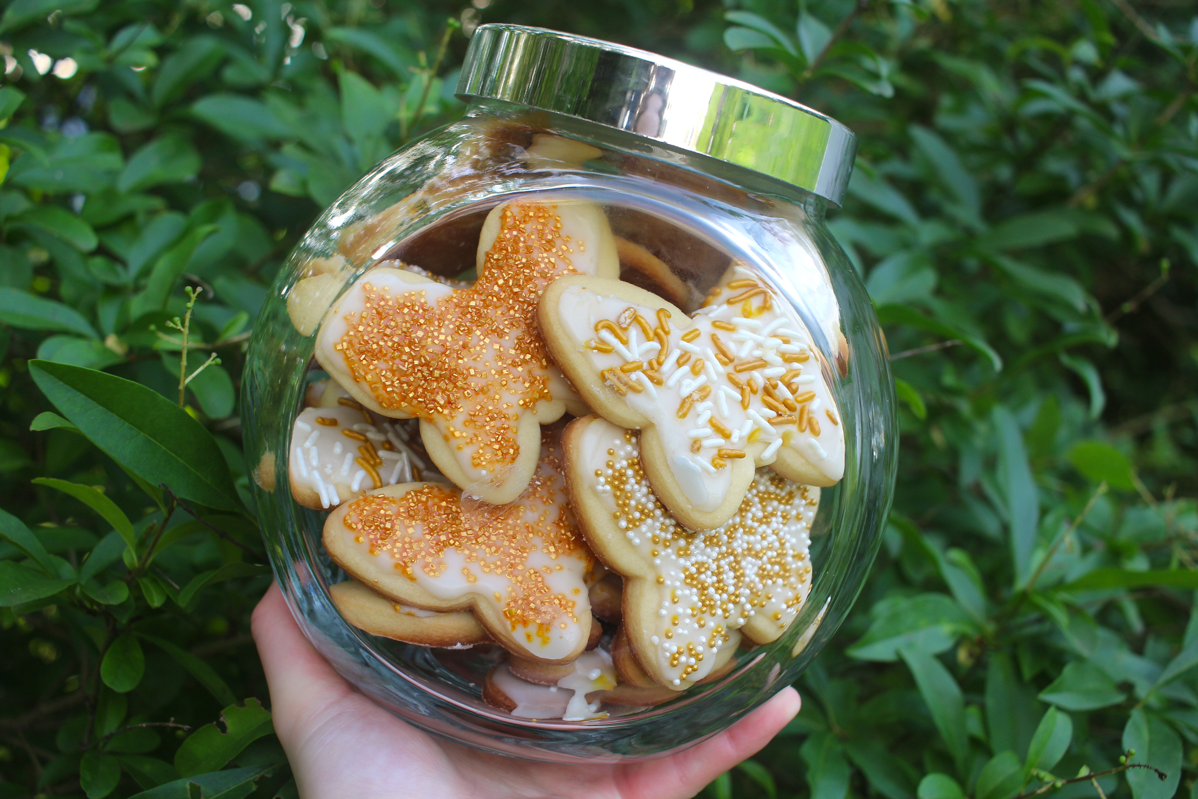 Golden Butterfly Sugar Cookies