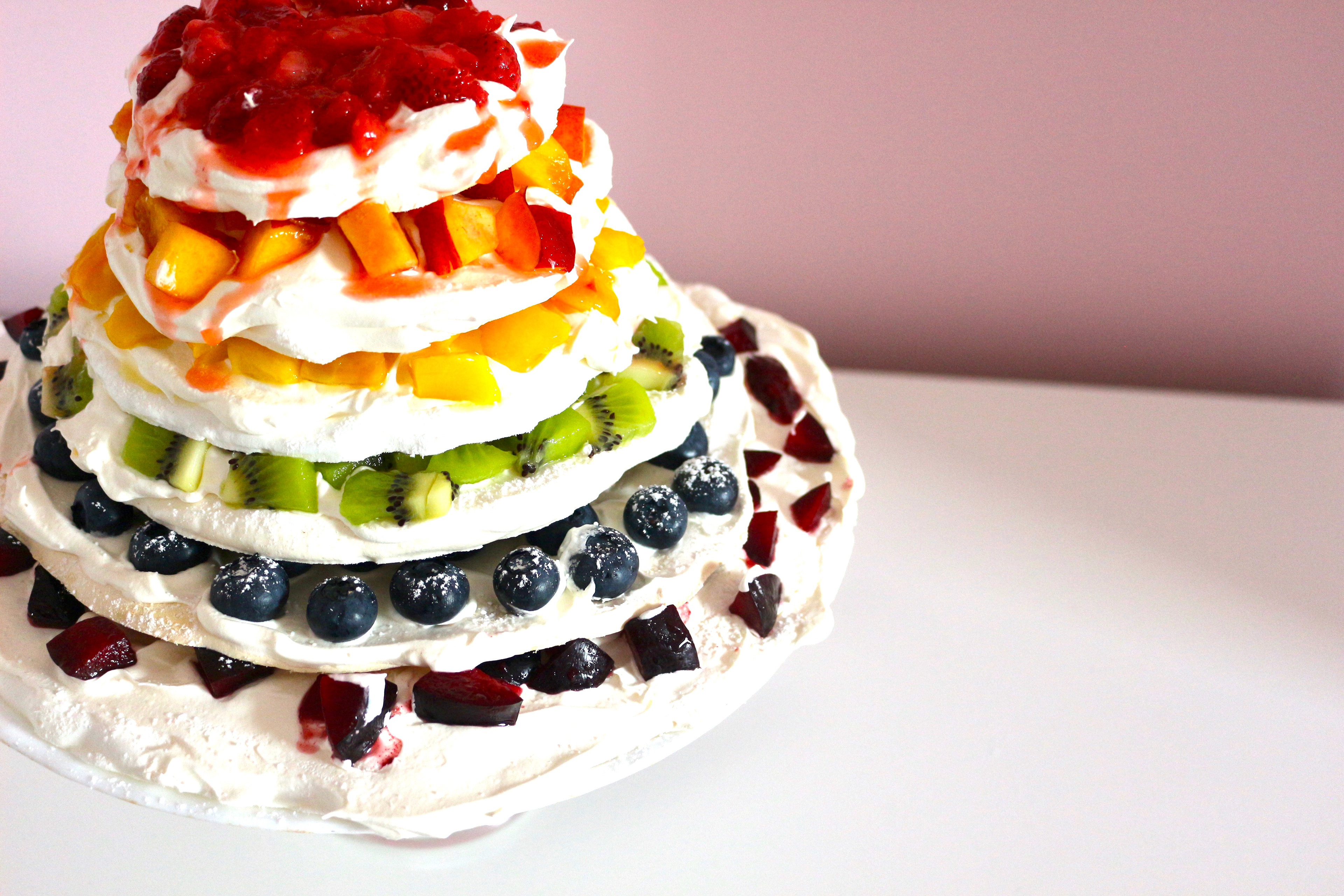 Six Layer Rainbow Pavlova
