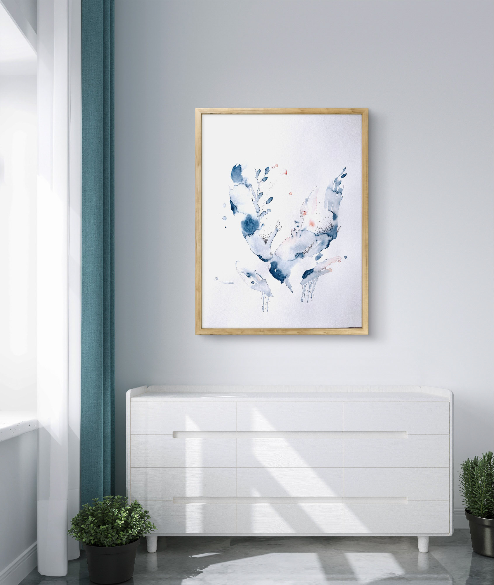 Indigo breathings 3 - 40x50 - Available