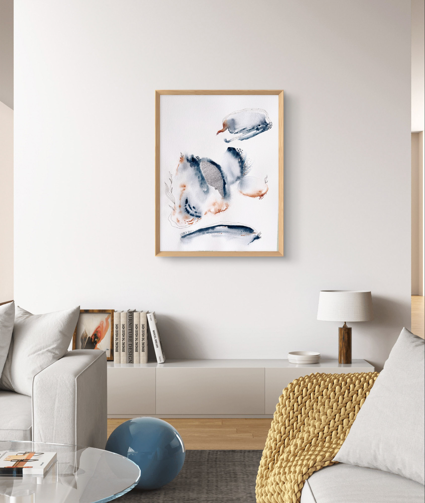 Indigo breathings 1 - 30x40 - Available