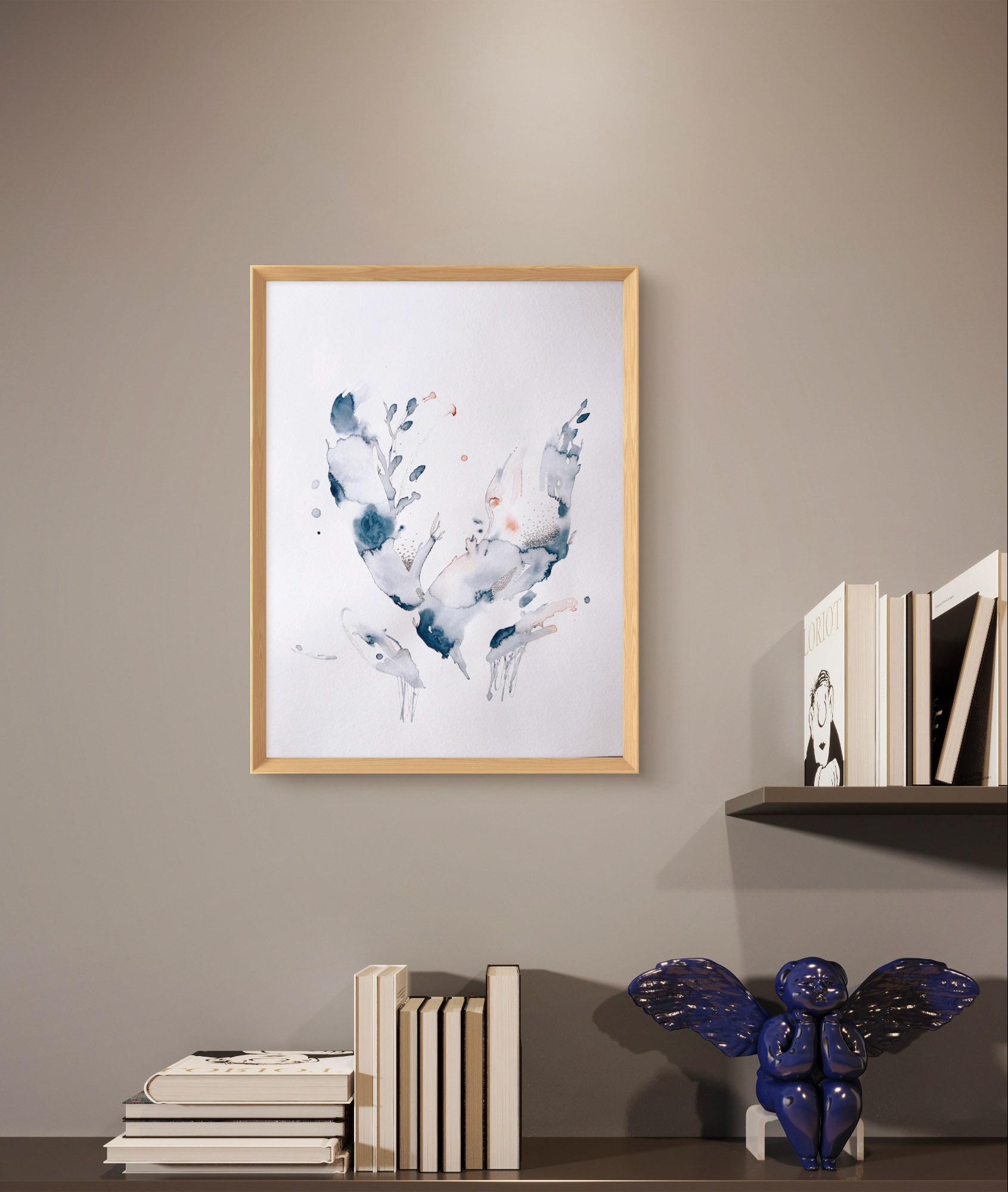 Indigo breathings 3 - 40x50 - Available